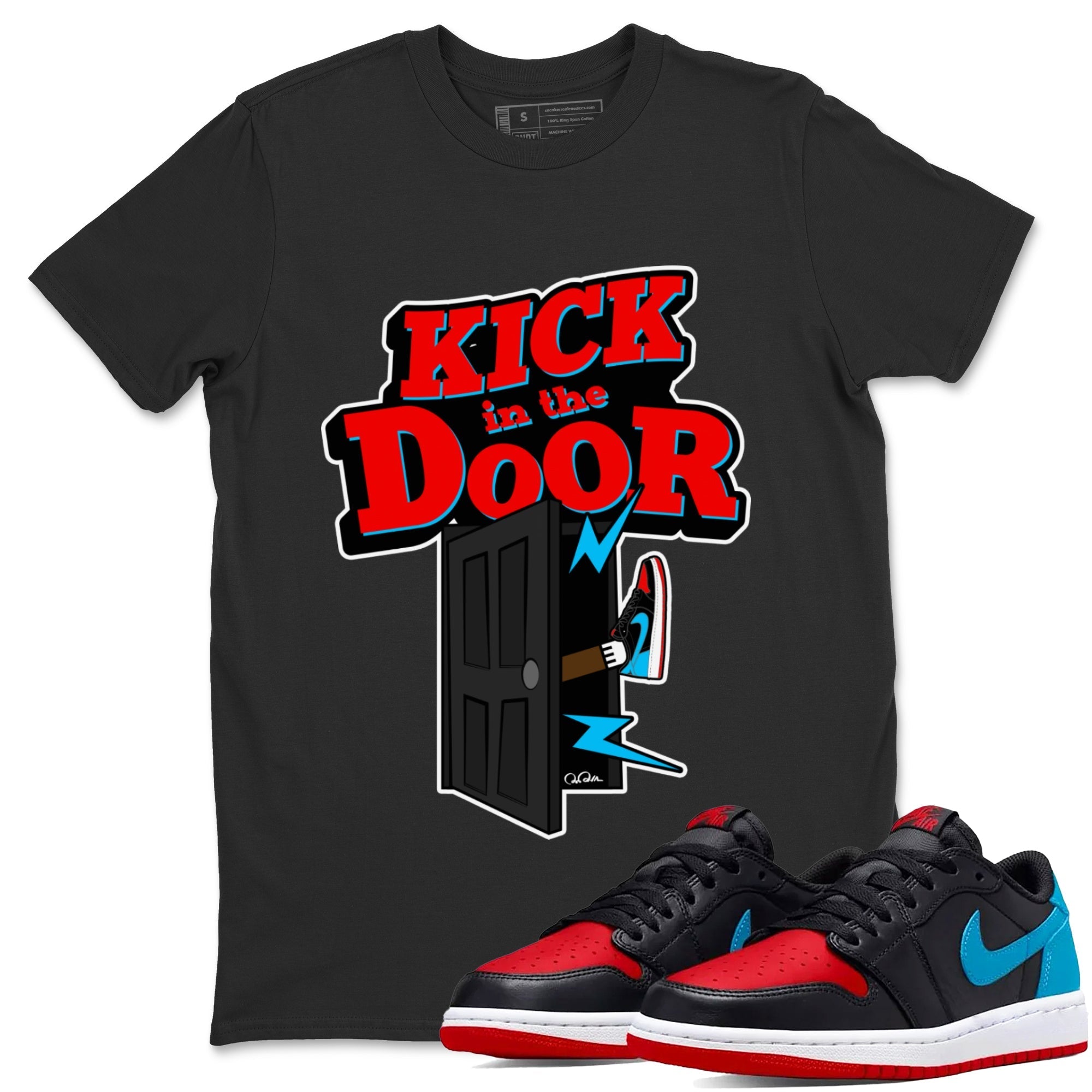 Kick In The Door Unisex Tops - Air Jordan 1 UNC to Chicago
