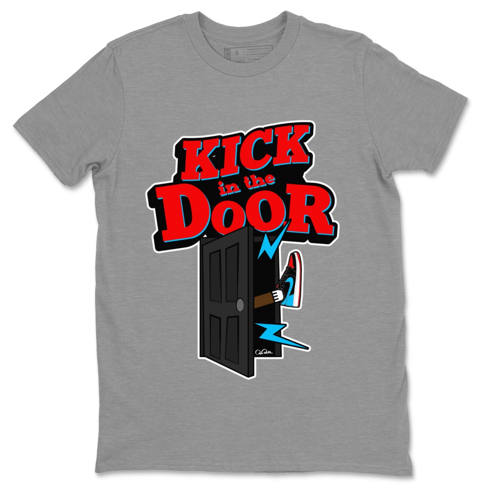Kick In The Door Unisex Tops - Air Jordan 1 UNC to Chicago