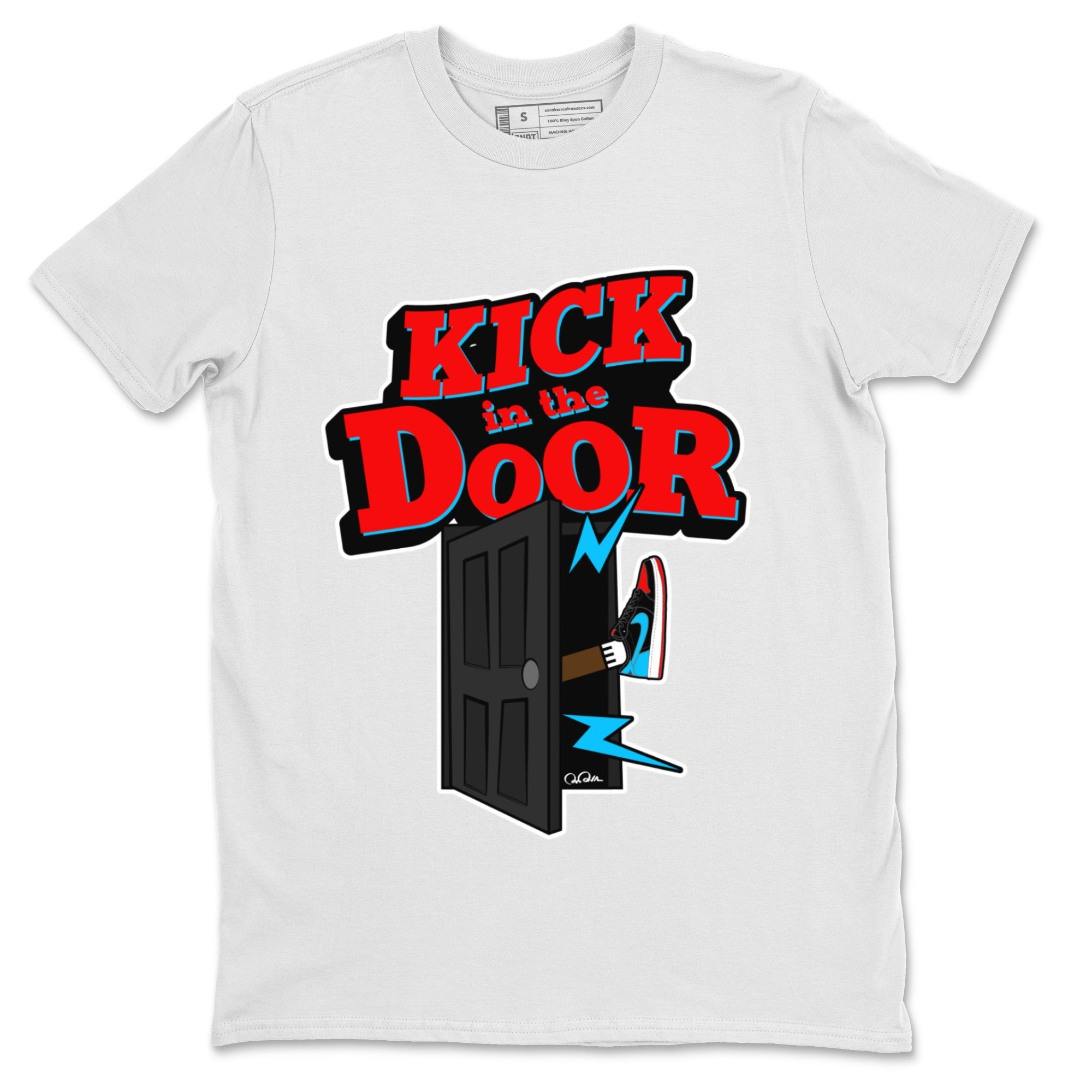 Kick In The Door Unisex Tops - Air Jordan 1 UNC to Chicago