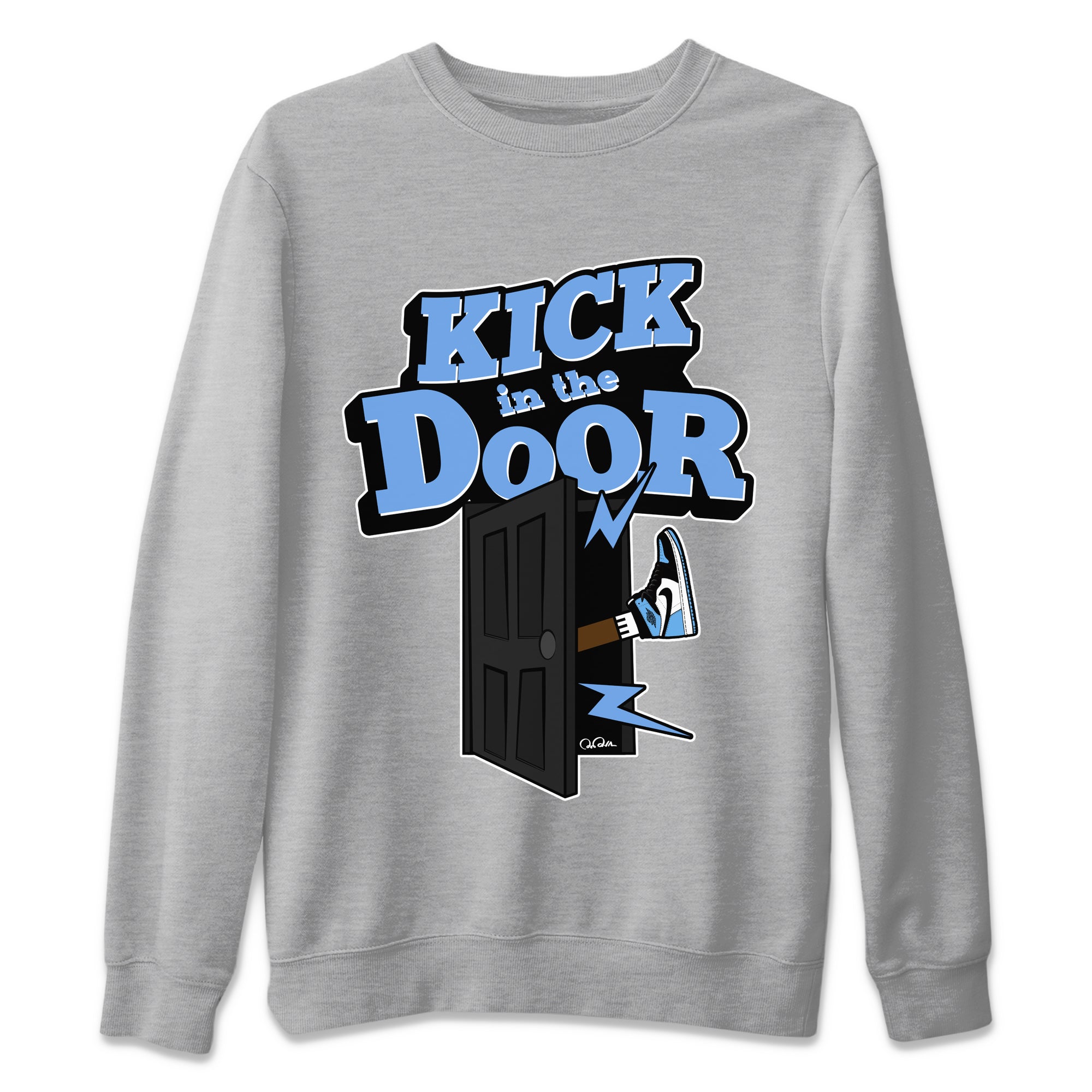 Kick In The Door Unisex Tops - Air Jordan 1 UNC Toe
