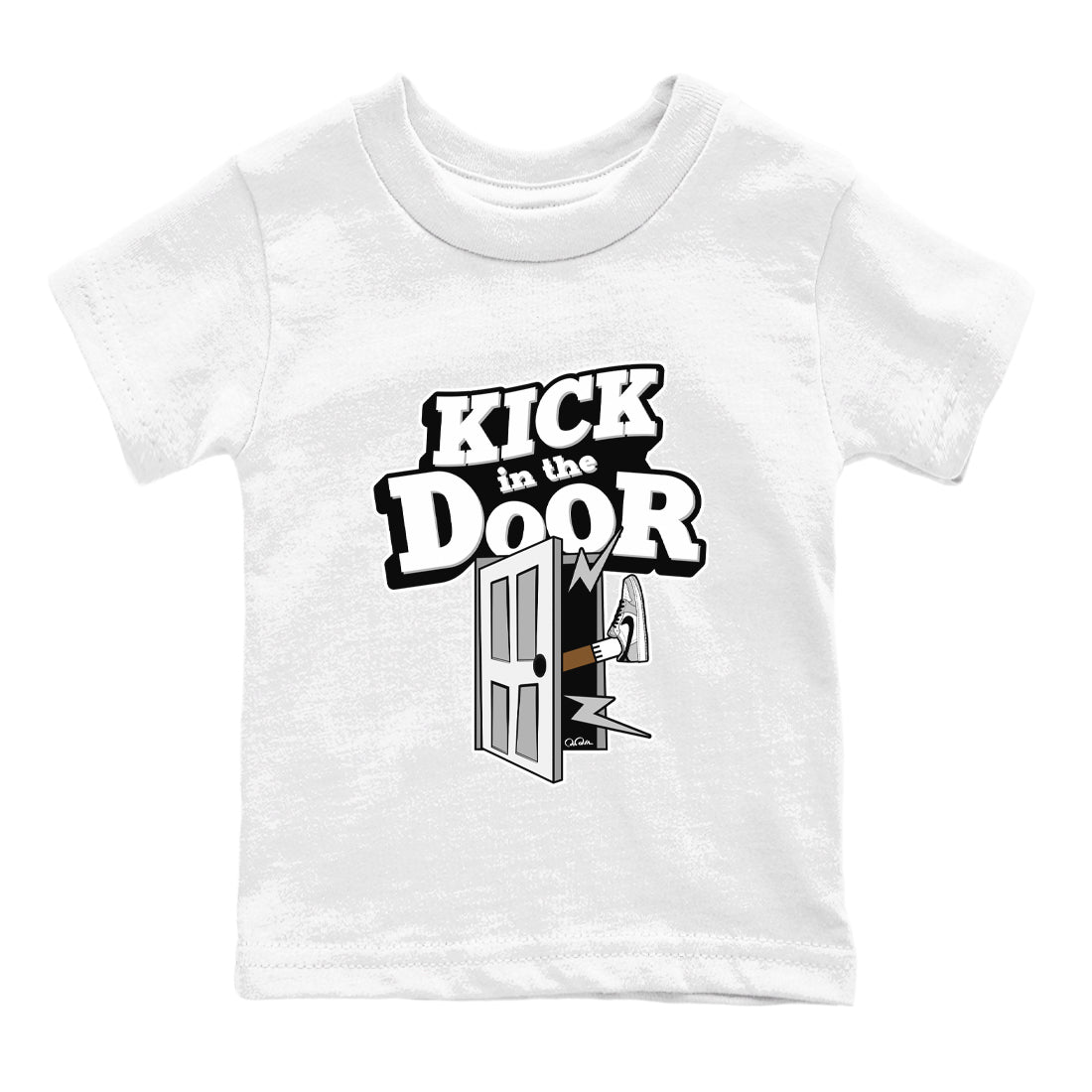 Kick In The Door snkmatch Tees Kids - Air Jordan 1 Wolf Grey