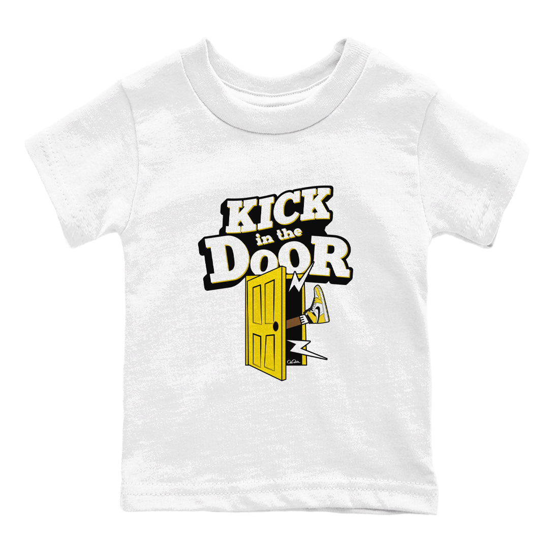 Kick In The Door snkmatch Tees Kids - Air Jordan 1 Yellow Ochre
