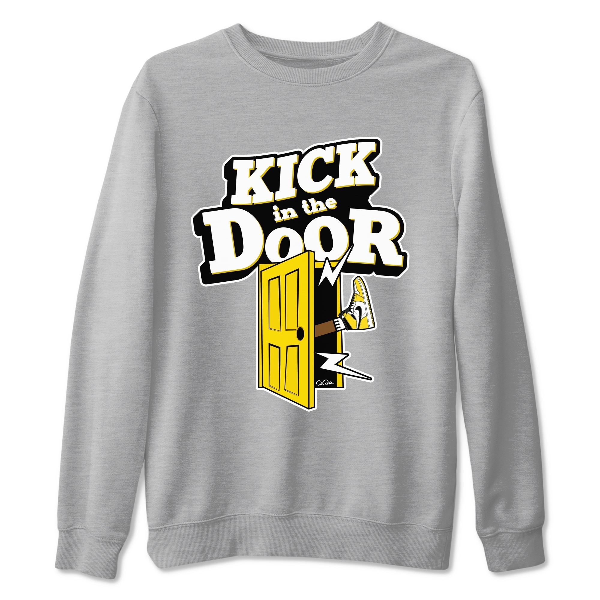 Kick In The Door snkmatch Tees - Air Jordan 1 Yellow Ochre