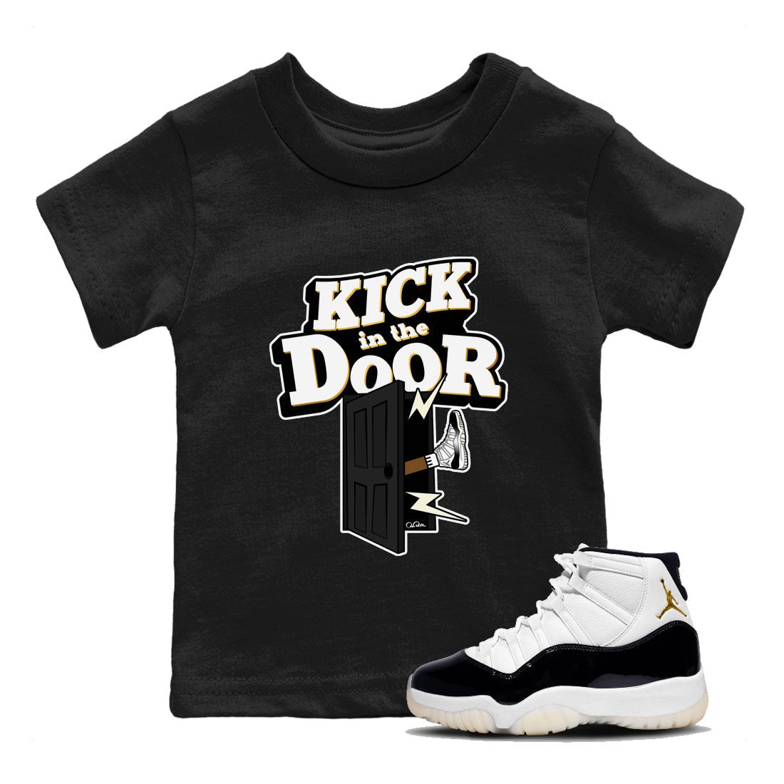 Kick In The Door snkmatch Tee Kids - Air Jordan 11 Gratitude