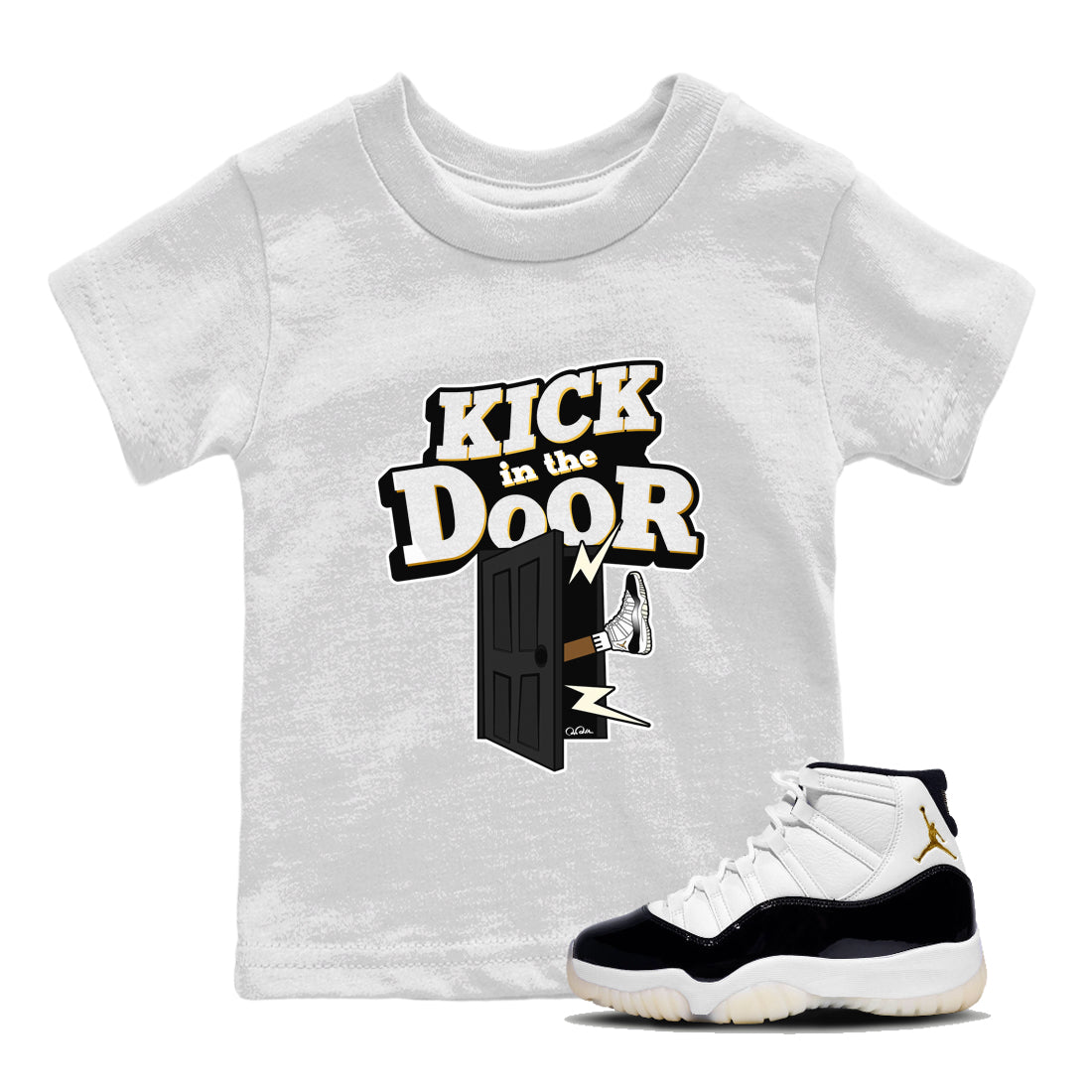 Kick In The Door snkmatch Tee Kids - Air Jordan 11 Gratitude