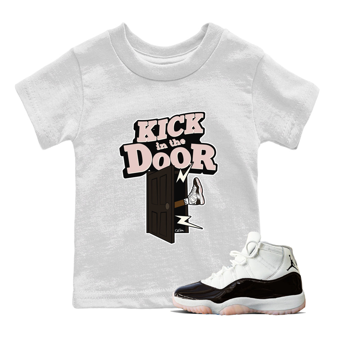 Kick In The Door snkmatch Tee Kids - Air Jordan 11 Neapolitan