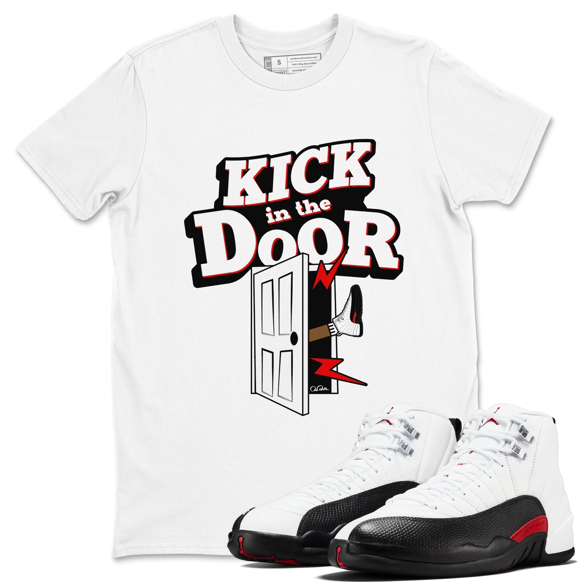 Kick In The Door snkmatch Tees - Air Jordan 12 Taxi Flip