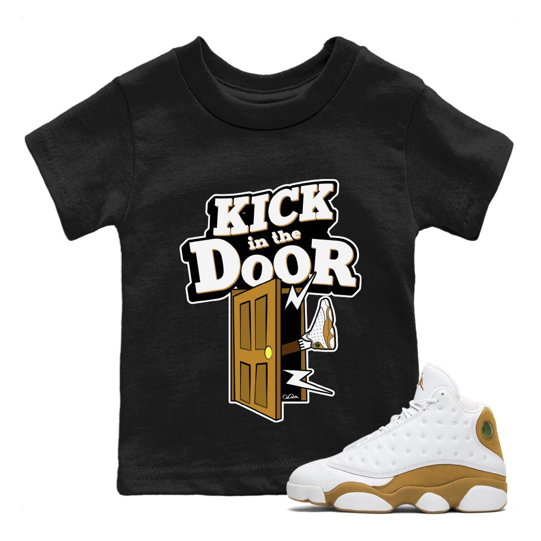 Kick In The Door Kids Tops - Air Jordan 13 Wheat
