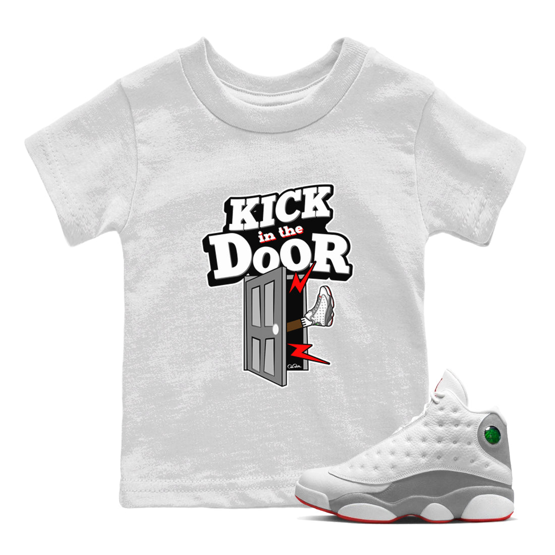Kick In The Door Kids Tops - Air Jordan 13 Wolf Grey