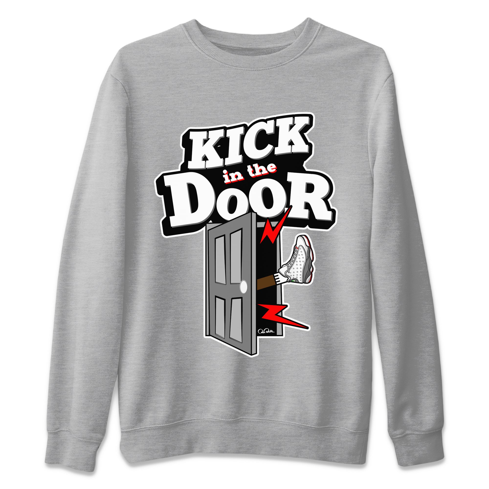 Kick In The Door Unisex Tops - Air Jordan 13 Wolf Grey