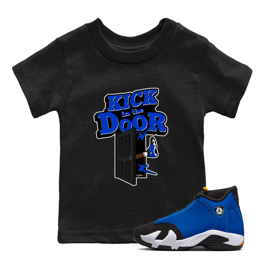 Kick In The Door Kids Tops - Air Jordan 14 Laney