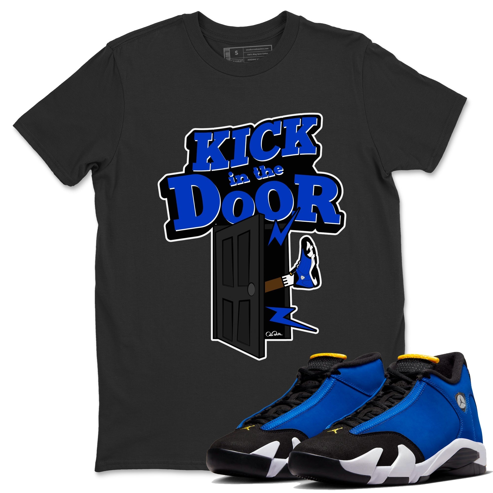 Kick In The Door Unisex Tops - Air Jordan 14 Laney