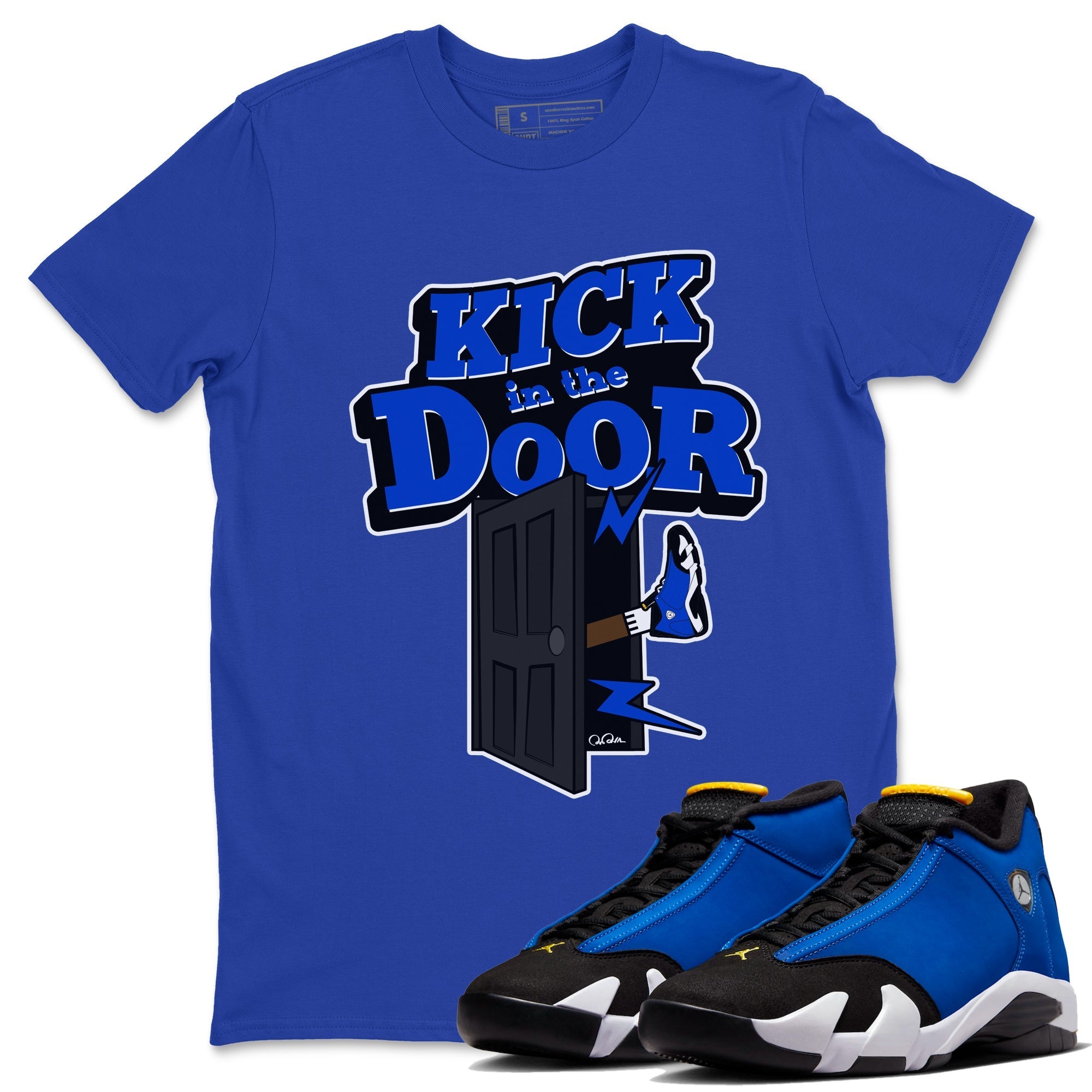 Kick In The Door Unisex Tops - Air Jordan 14 Laney