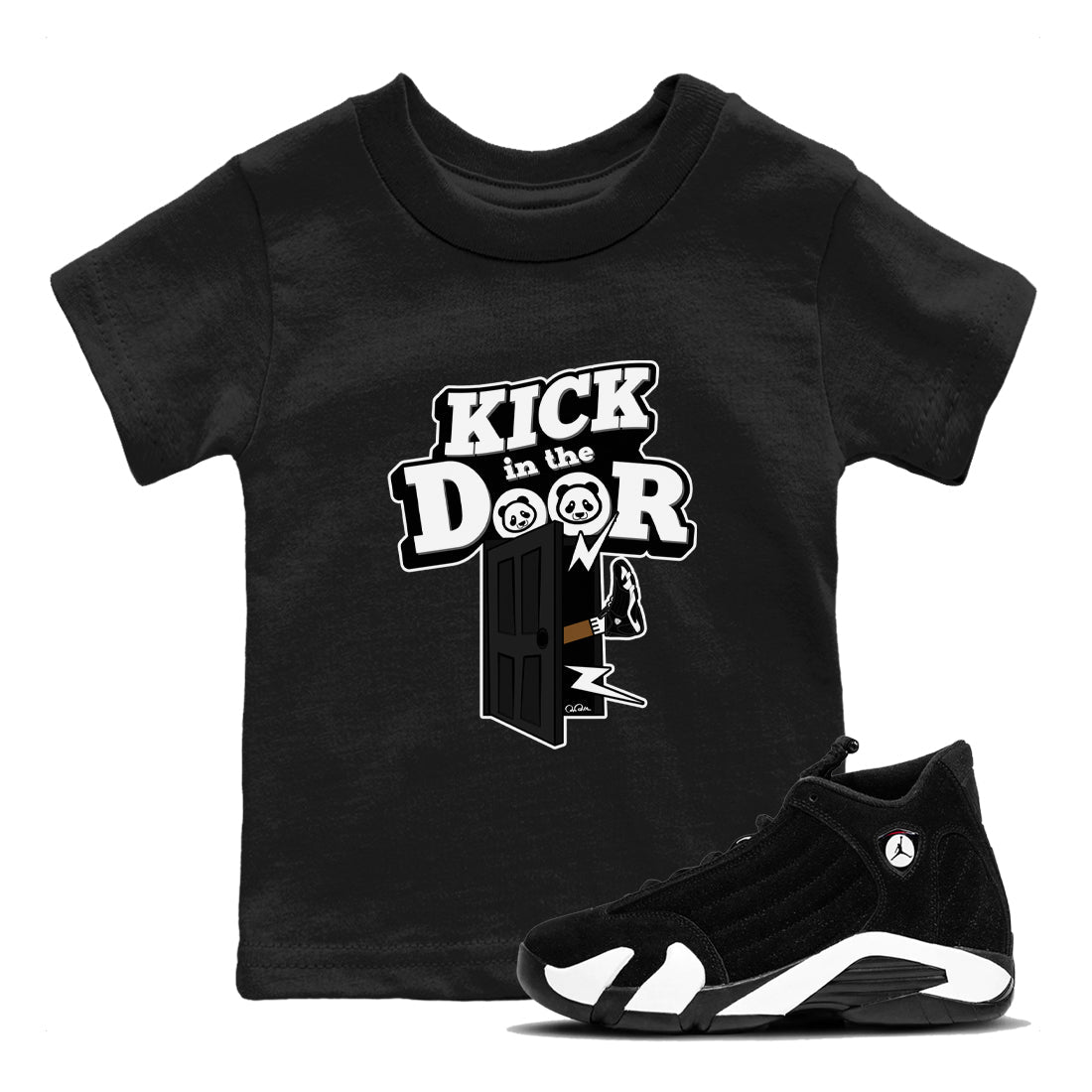 Kick In The Door snkmatch Tee Kids - Air Jordan 14 Panda