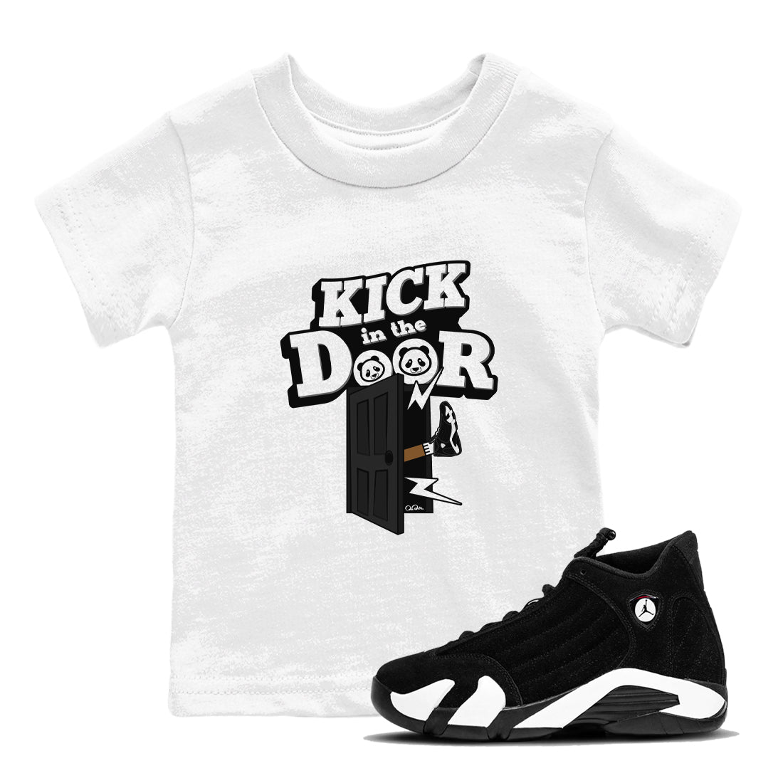 Kick In The Door snkmatch Tee Kids - Air Jordan 14 Panda