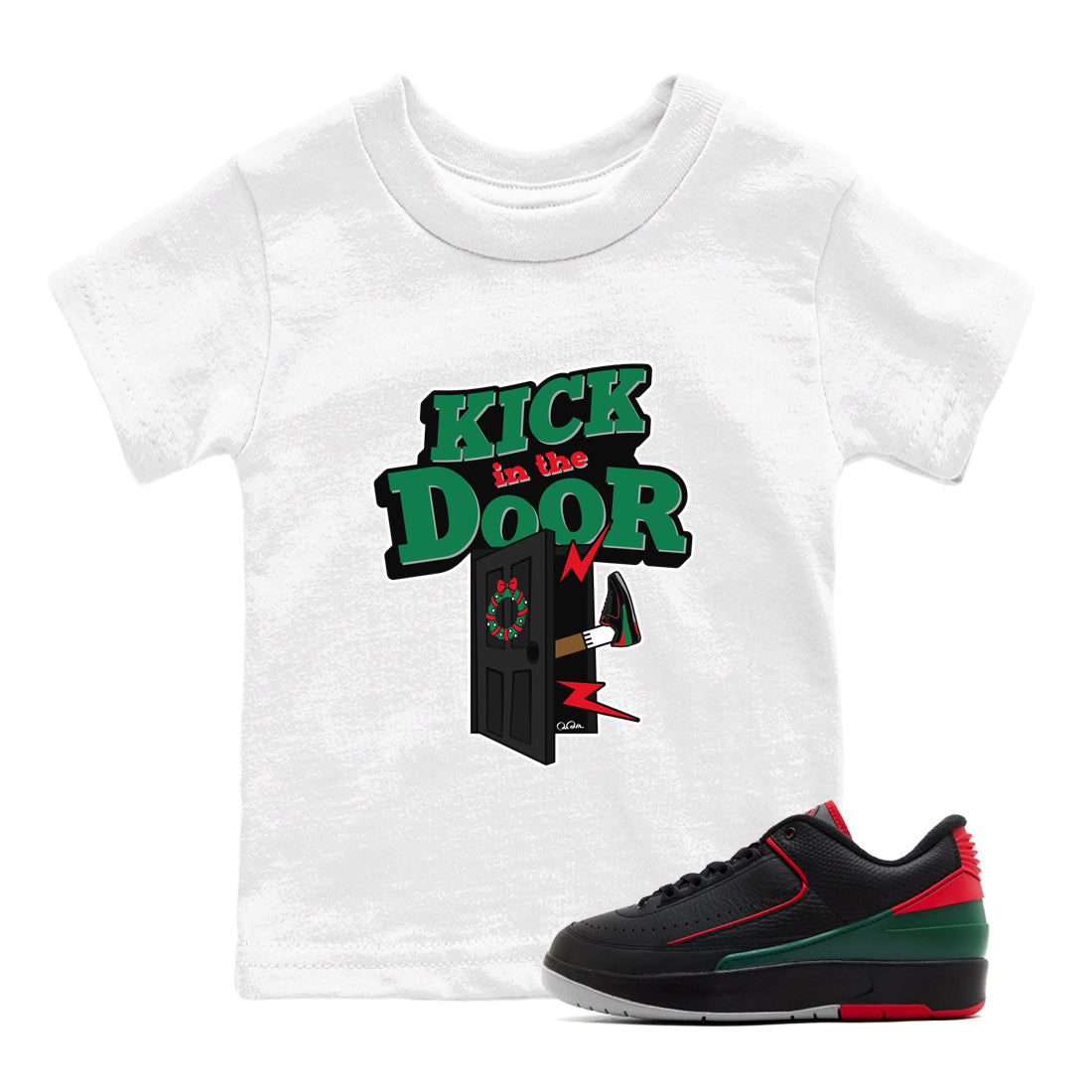 Kick In The Door snkmatch Tee Kids - Air Jordan 2 Christmas