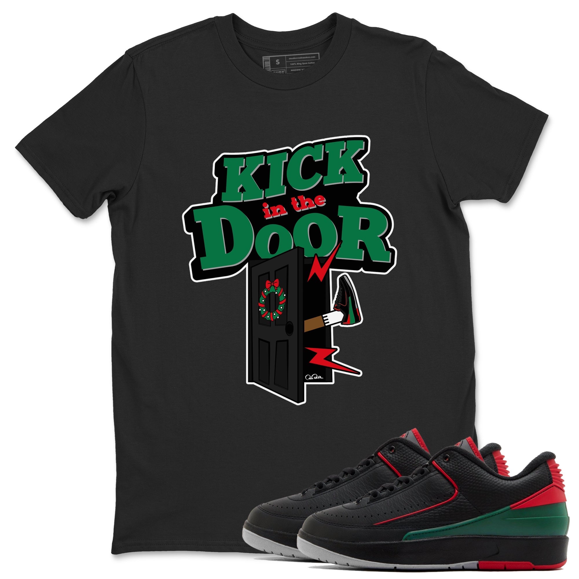 Kick In The Door snkmatch Tee - Air Jordan 2 Christmas