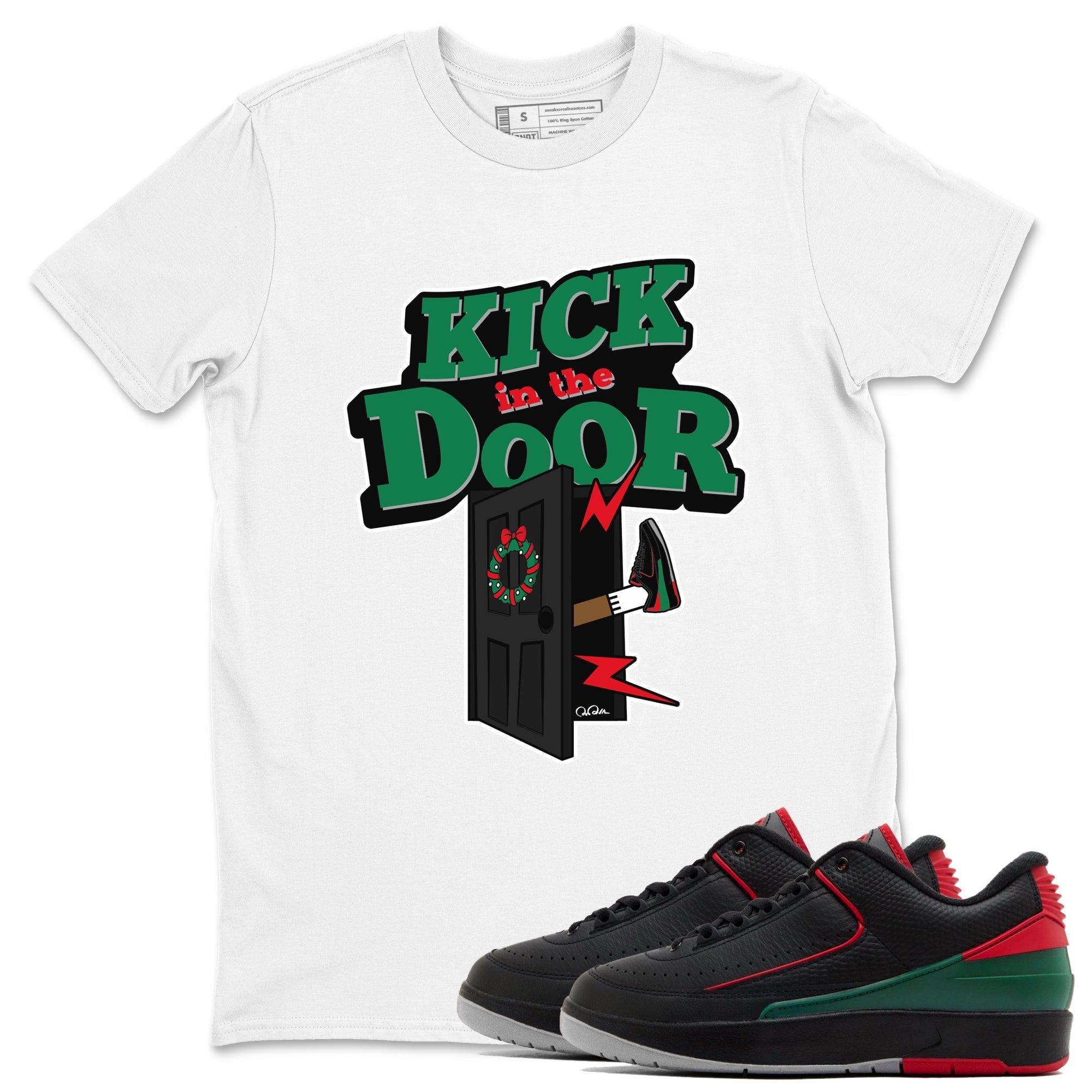 Kick In The Door snkmatch Tee - Air Jordan 2 Christmas