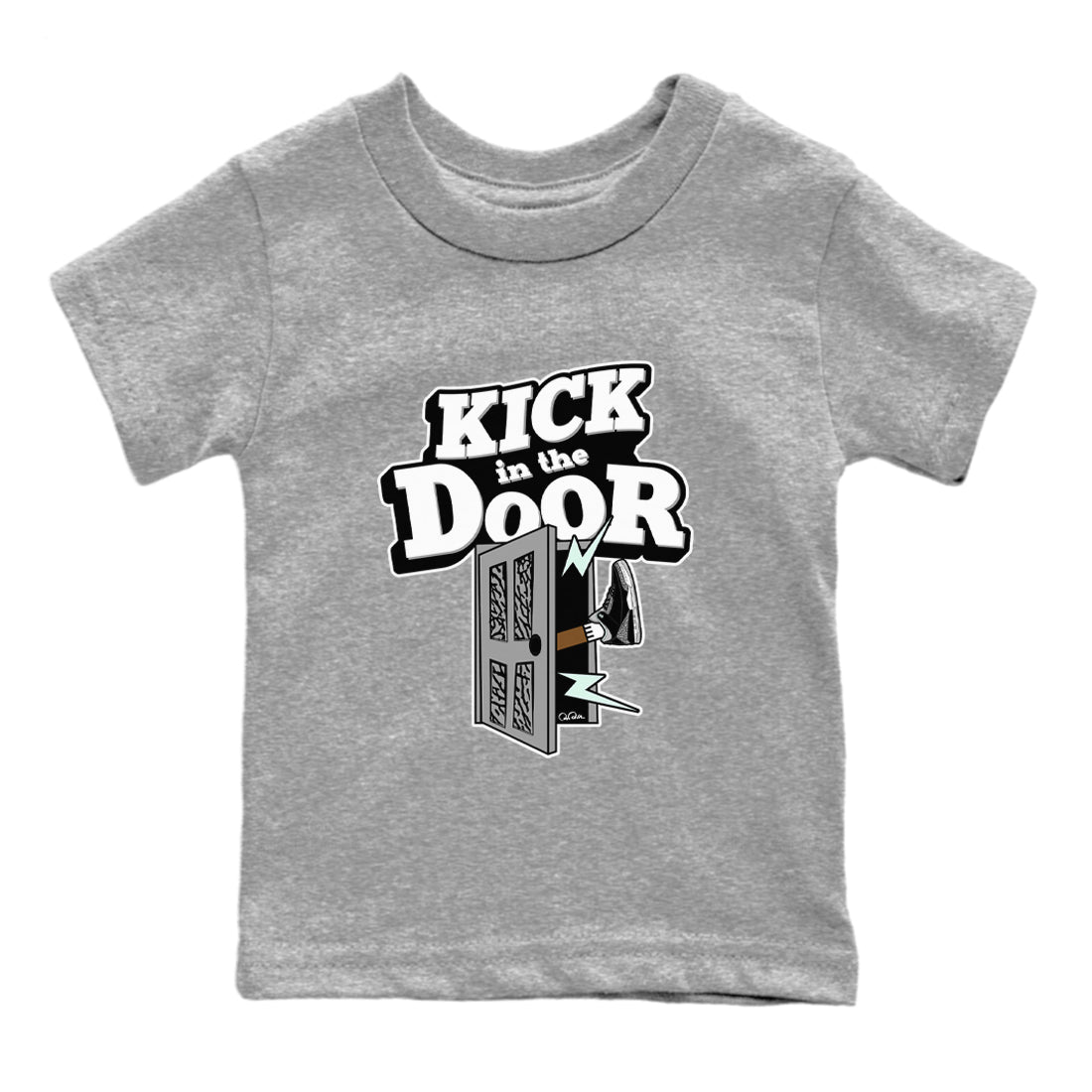 Kick In The Door snkmatch Tees Kids - Air Jordan 3 Green Glow