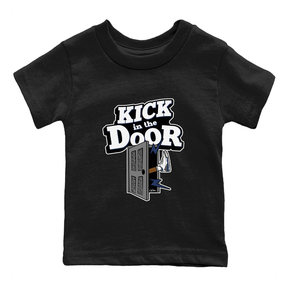 Kick In The Door snkmatch Tees Kids - Air Jordan 3 Midnight Navy 2023