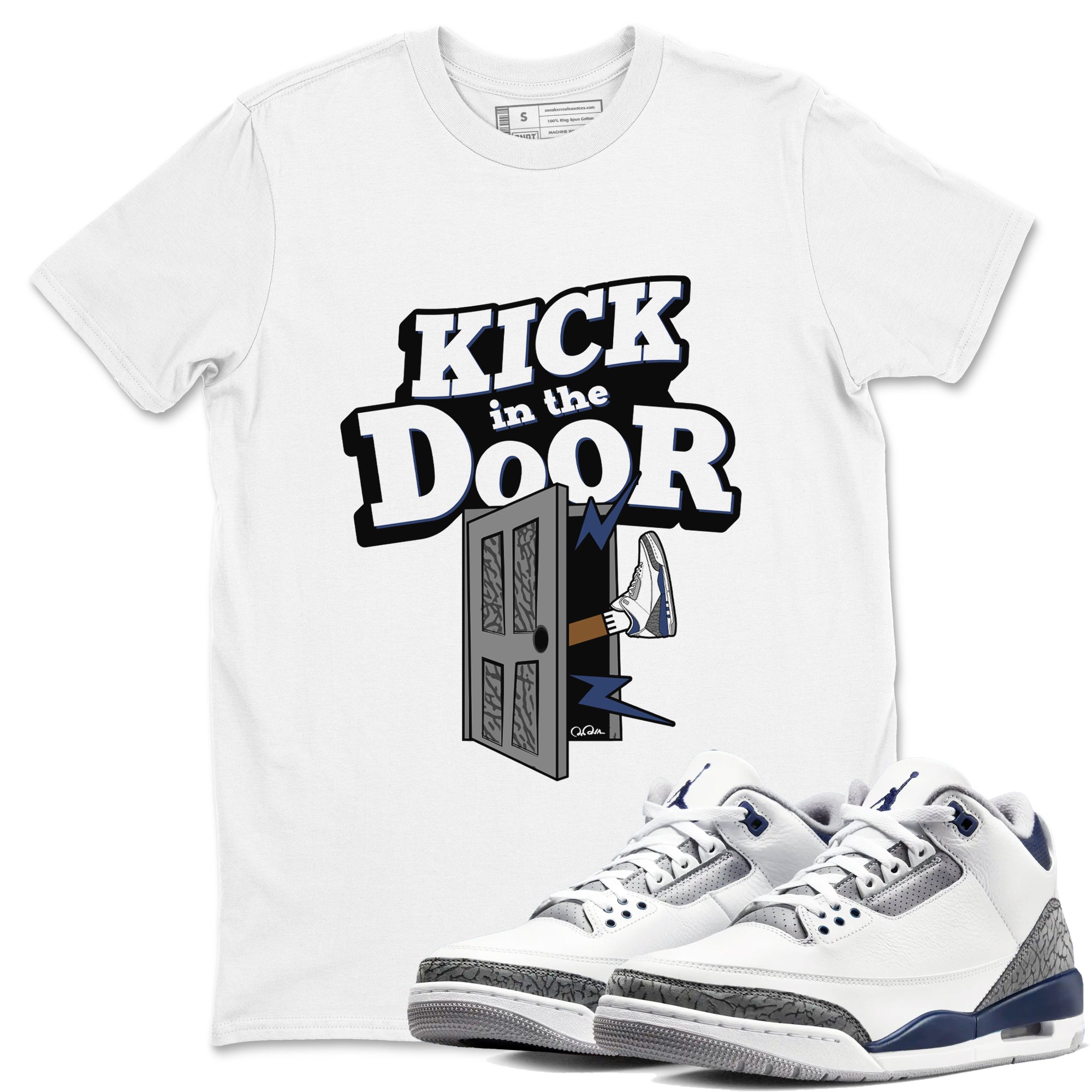 Kick In The Door snkmatch Tees - Air Jordan 3 Midnight Navy 2023