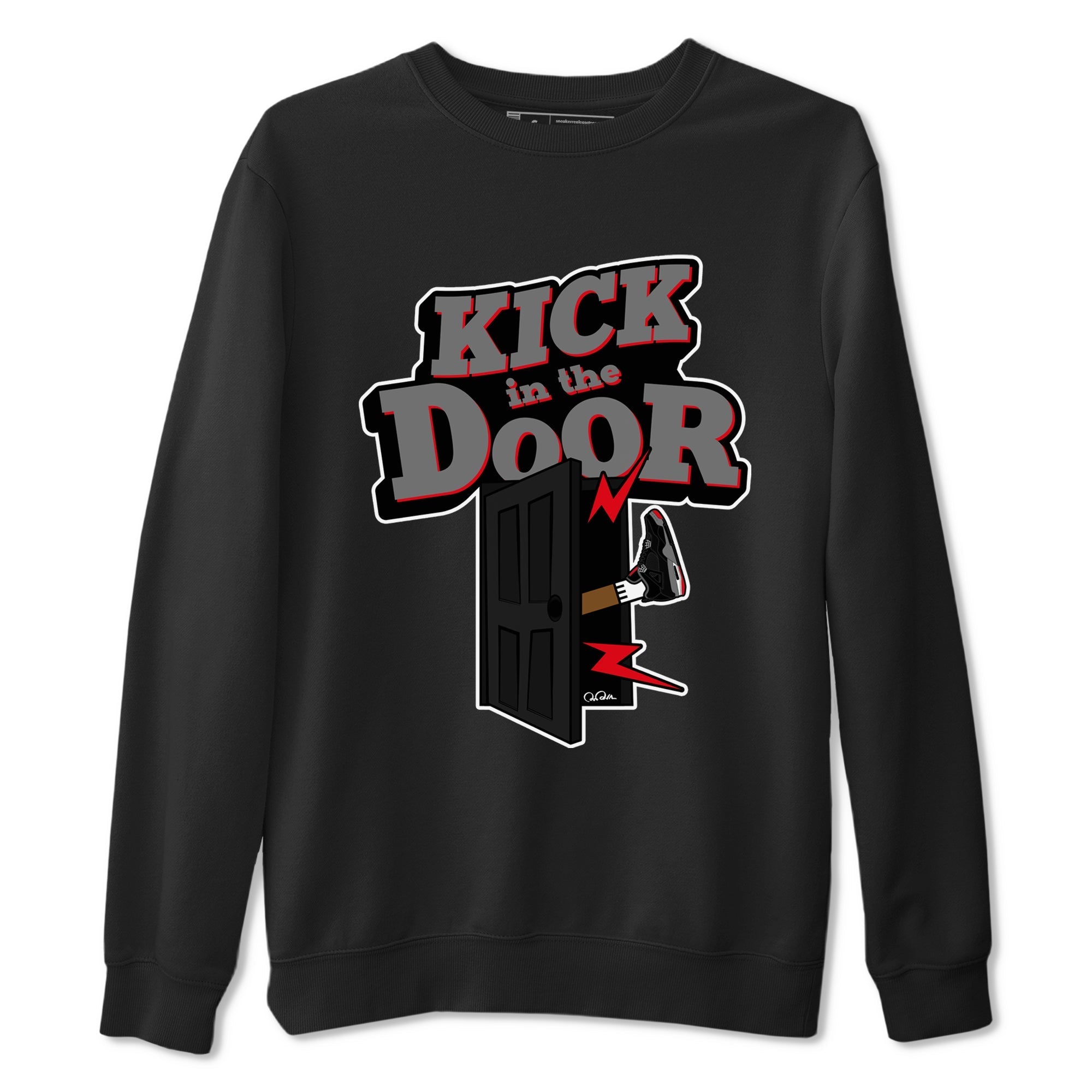 Kick In The Door snkmatch Tee - Air Jordan 4 Bred Reimagined