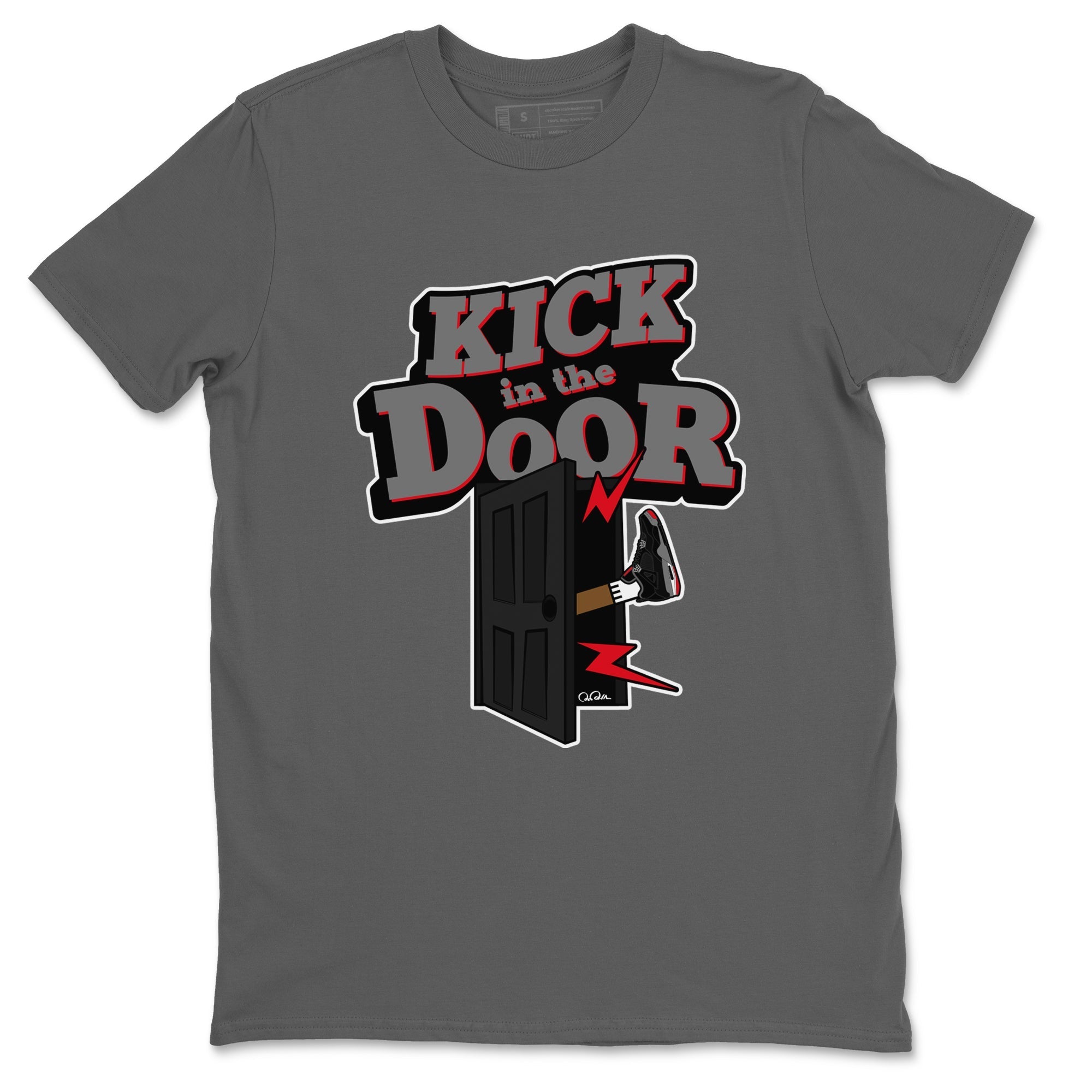 Kick In The Door snkmatch Tee - Air Jordan 4 Bred Reimagined