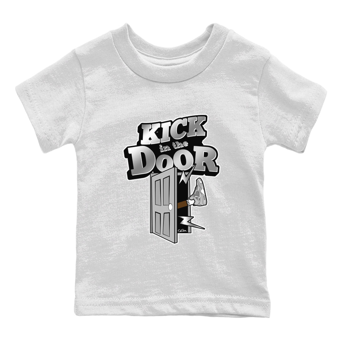 Kick In The Door snkmatch Tee Kids - Air Jordan 4 Frozen Moments