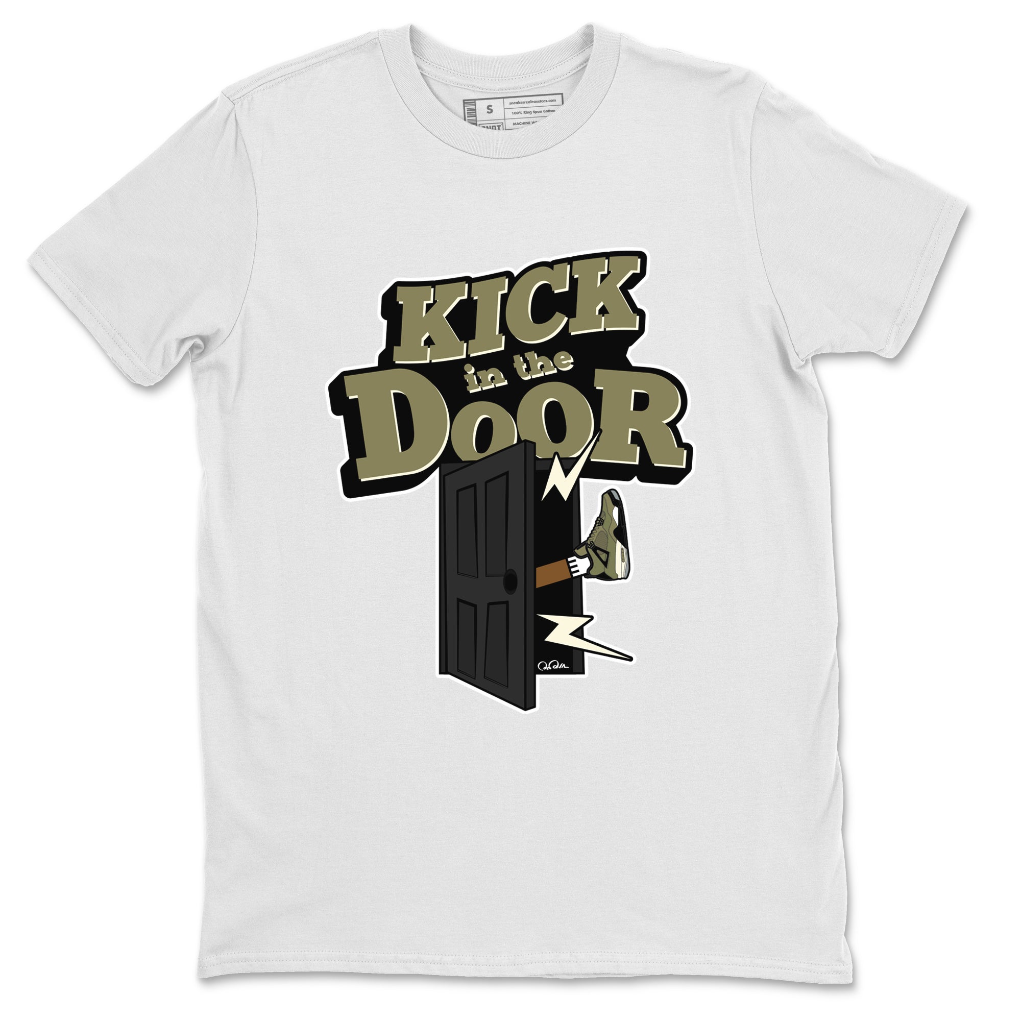Kick In The Door snkmatch Tee - Air Jordan 4 Medium Olive