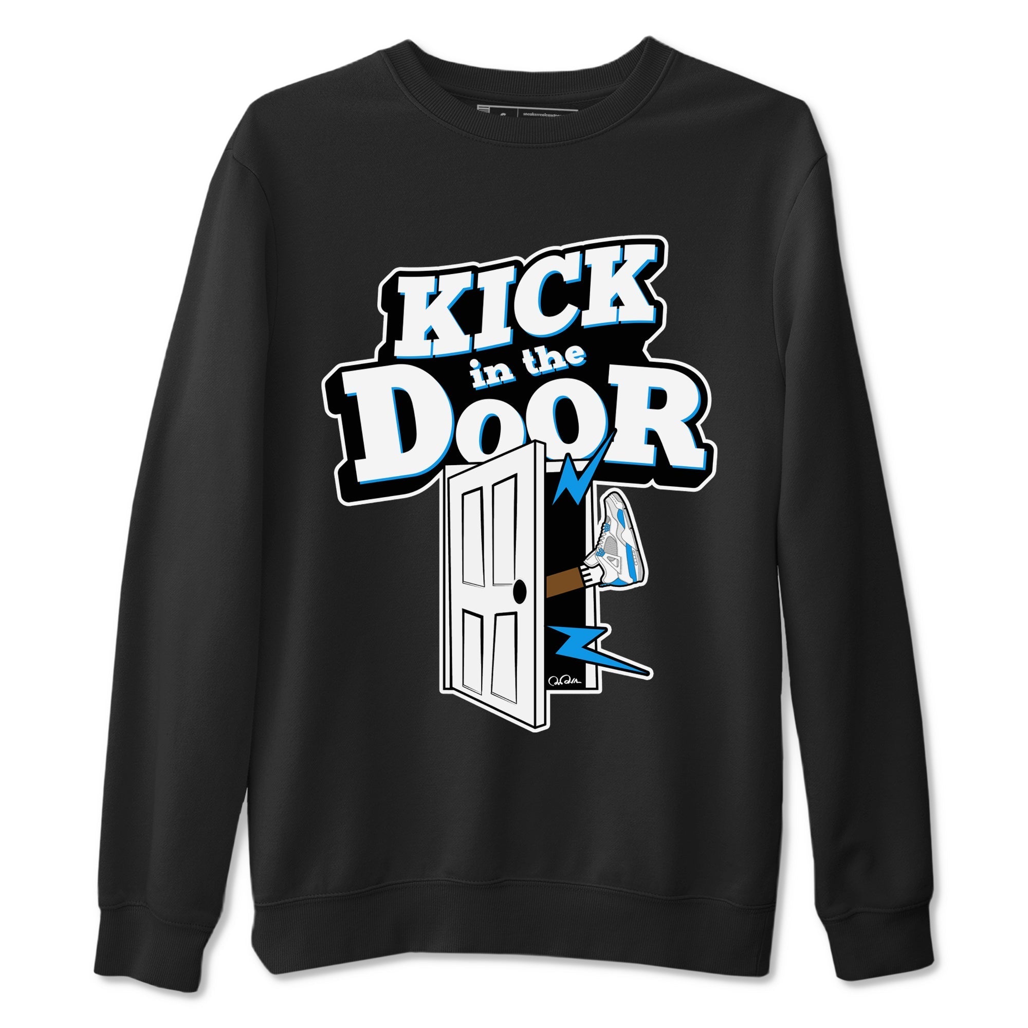 Kick In The Door snkmatch Tees - Air Jordan 4 Military Blue