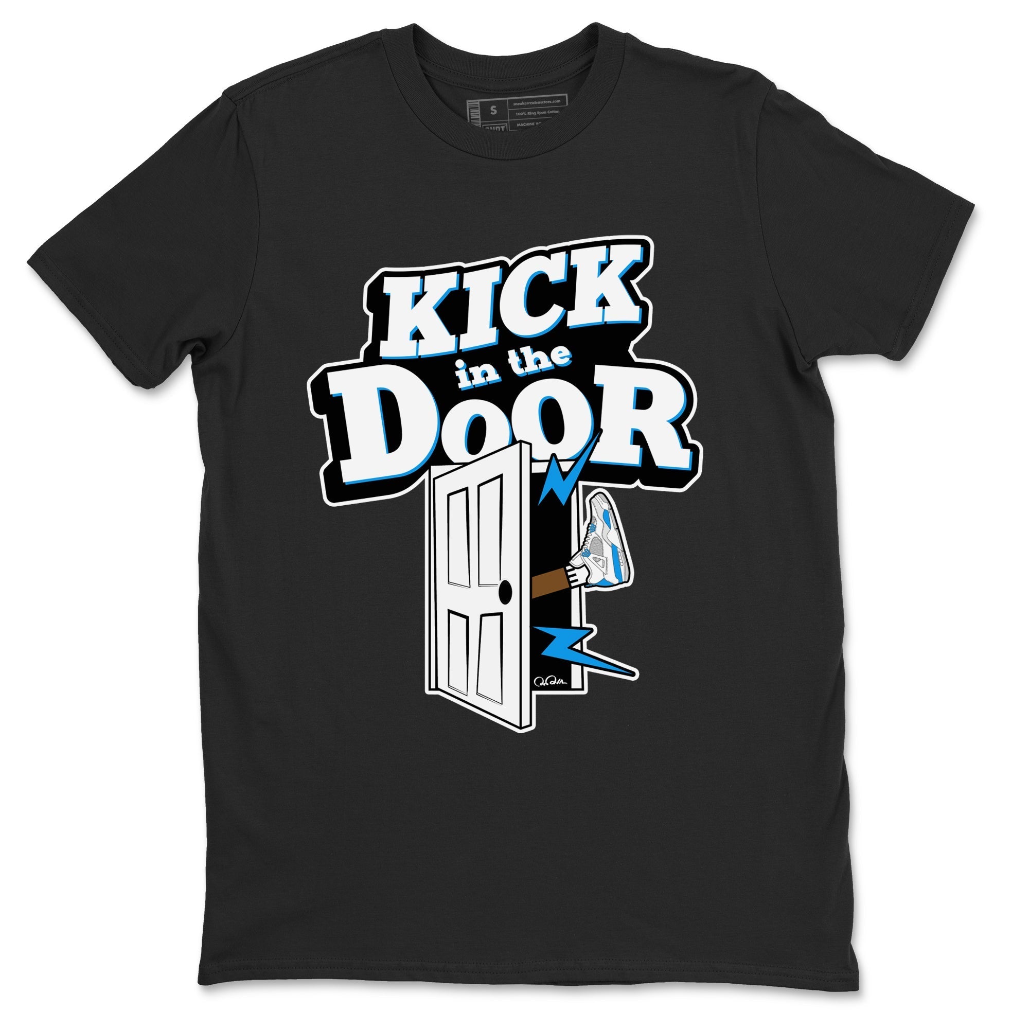 Kick In The Door snkmatch Tees - Air Jordan 4 Military Blue