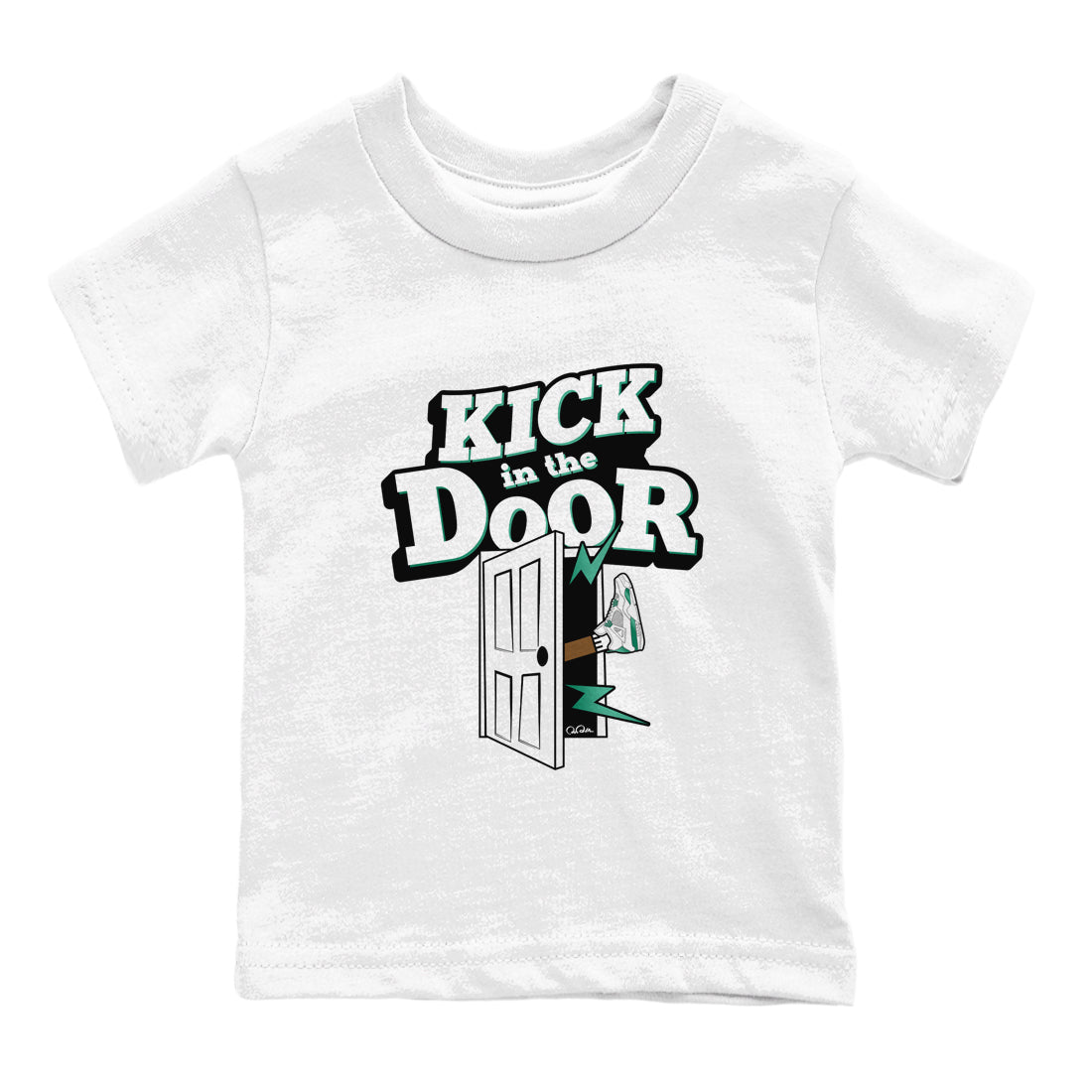 Kick In The Door snkmatch Tees Kids - Air Jordan 4 Oxidized Green