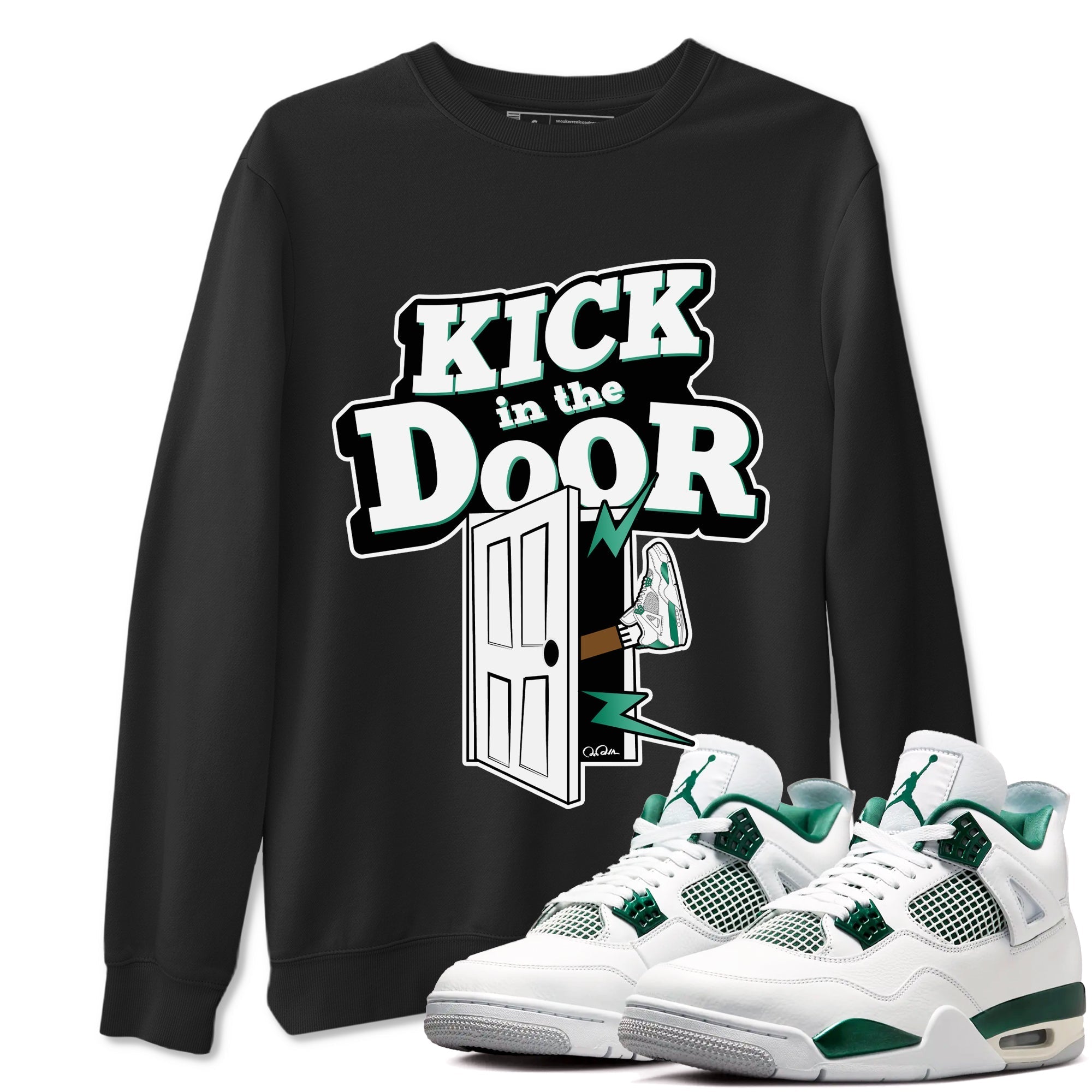 Kick In The Door snkmatch Tees - Air Jordan 4 Oxidized Green
