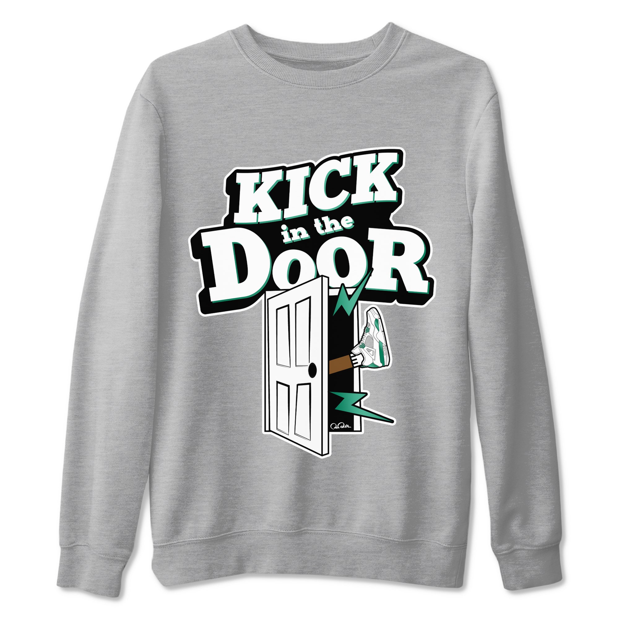 Kick In The Door snkmatch Tees - Air Jordan 4 Oxidized Green