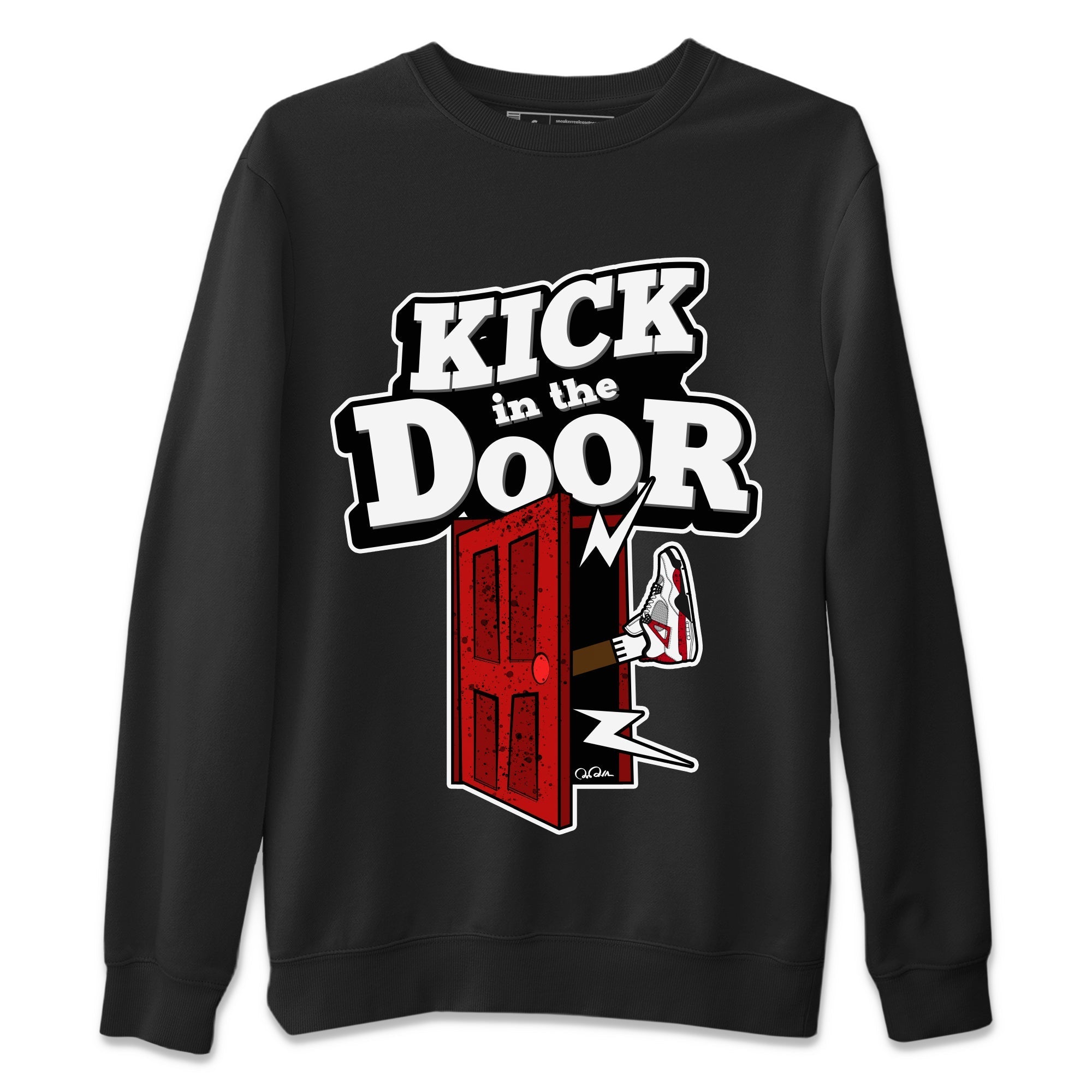Kick In The Door Unisex Tops - Air Jordan 4 Red Cement