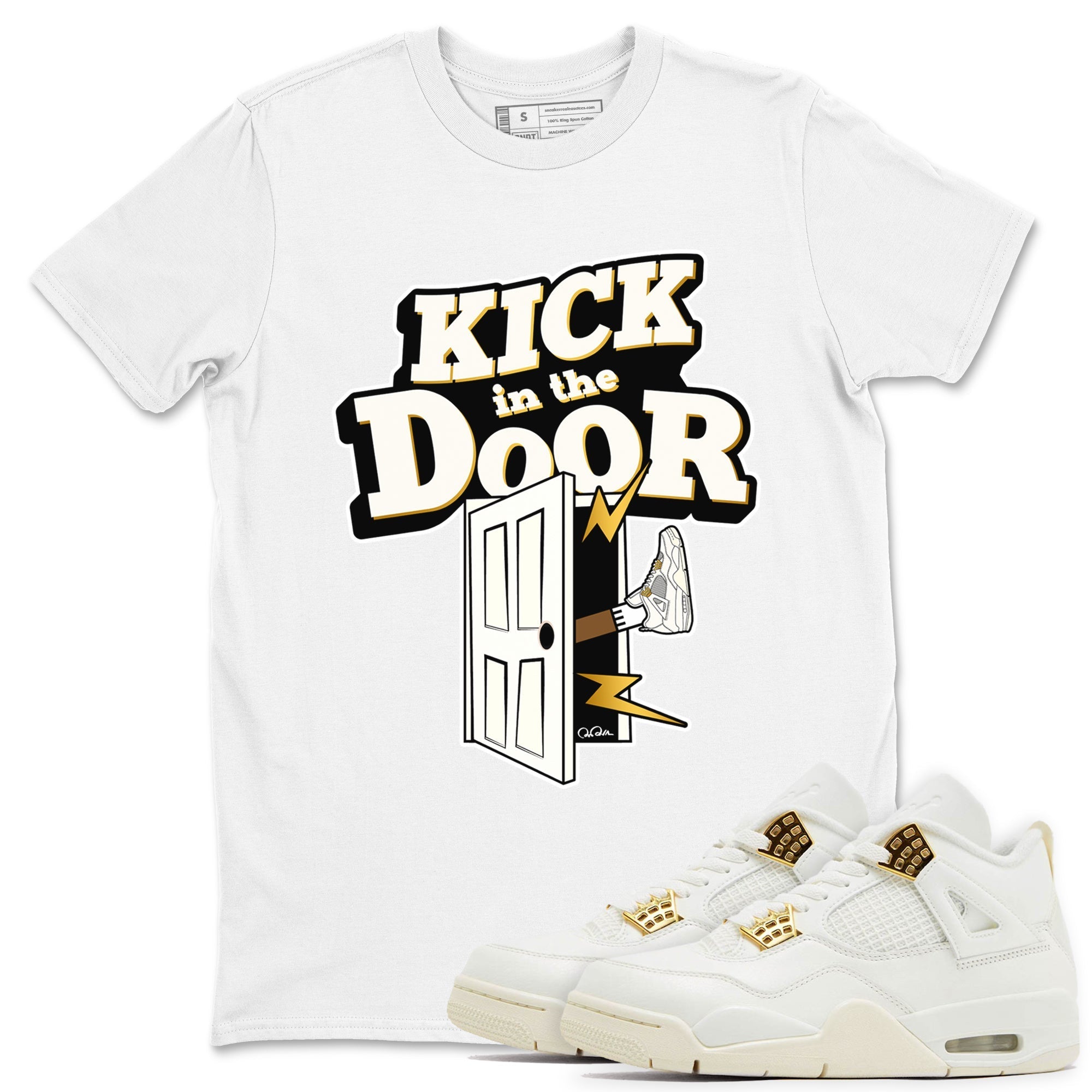 Kick In The Door snkmatch Tees - Air Jordan 4 Sail 2024