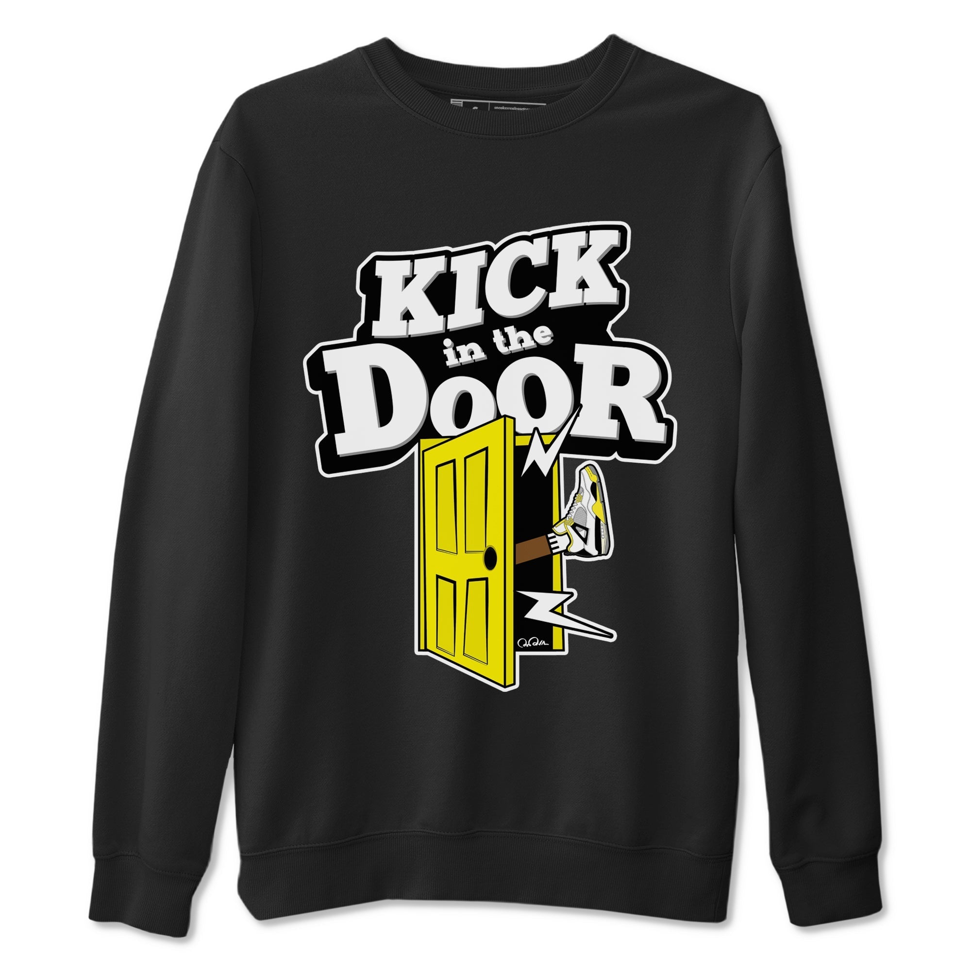 Kick In The Door snkmatch Tees - Air Jordan 4 Vivid Sulfur