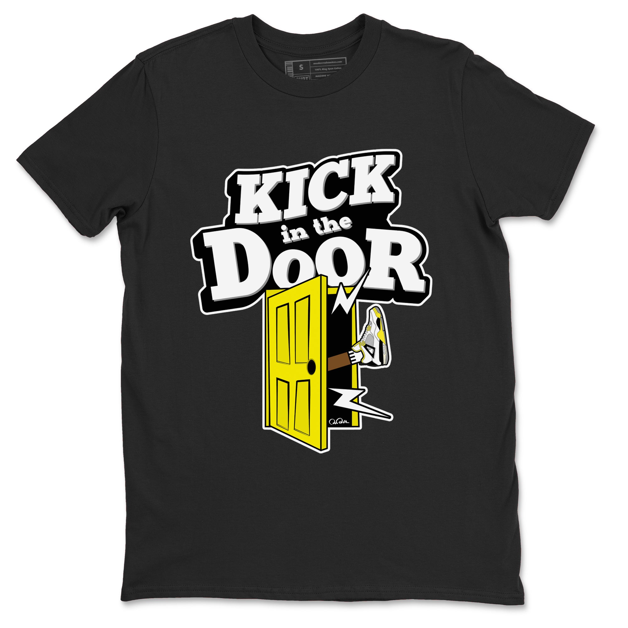 Kick In The Door snkmatch Tees - Air Jordan 4 Vivid Sulfur