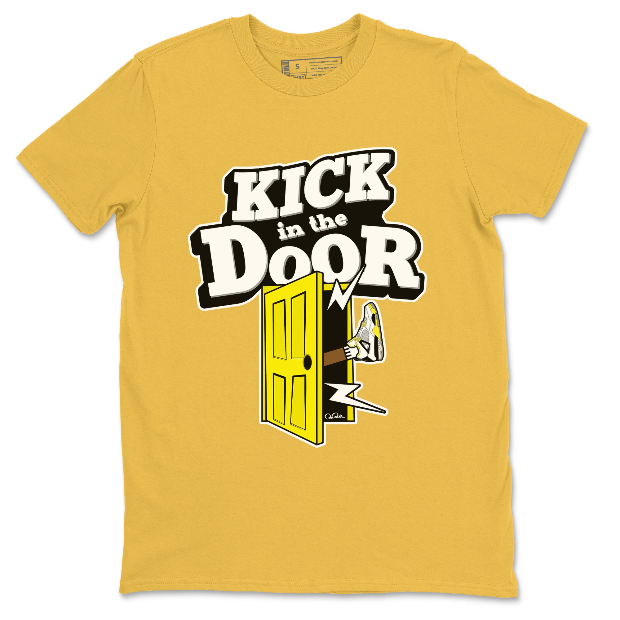 Kick In The Door snkmatch Tees - Air Jordan 4 Vivid Sulfur