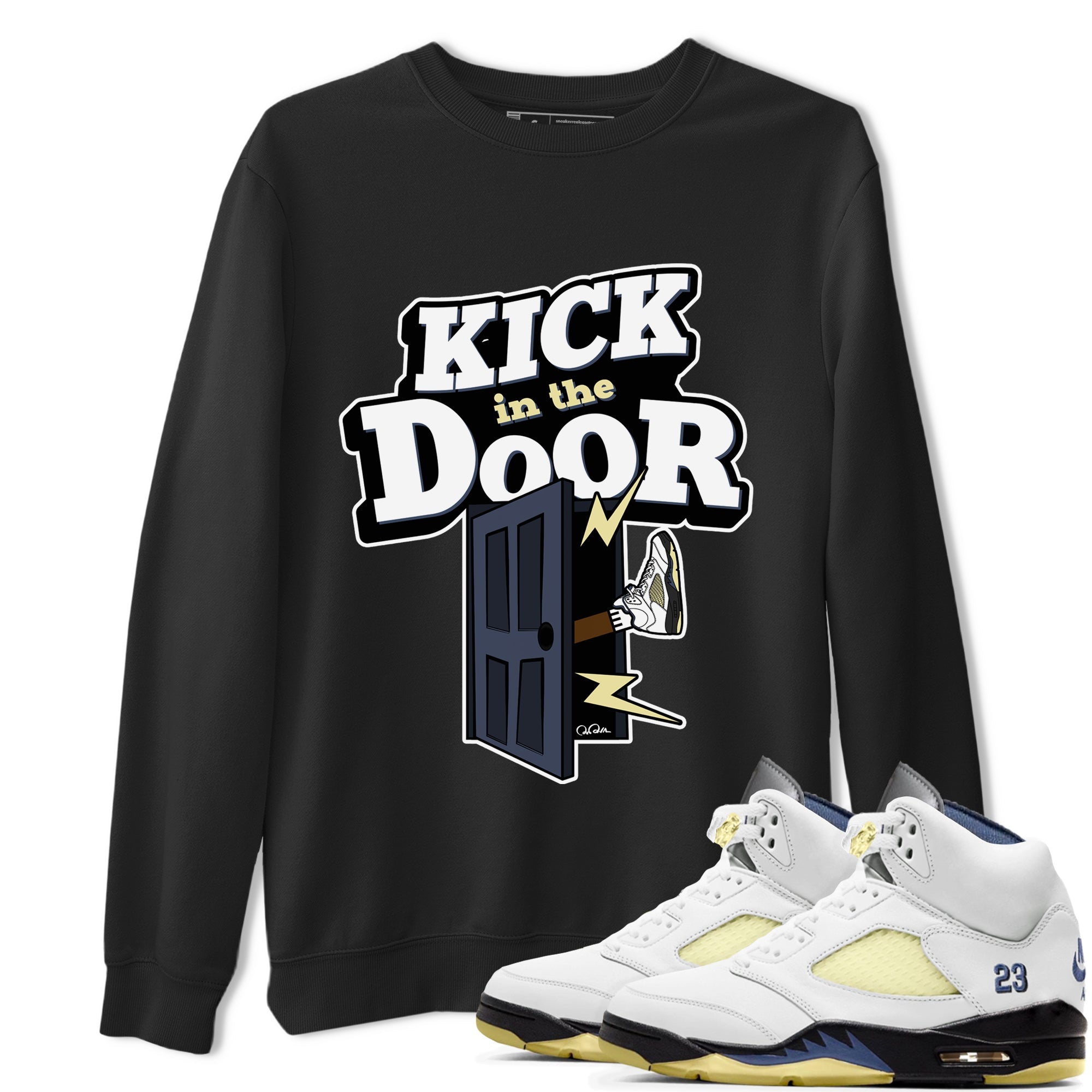 Kick In The Door snkmatch Tee - Air Jordan 5 A Ma Maniere x Photon Dust
