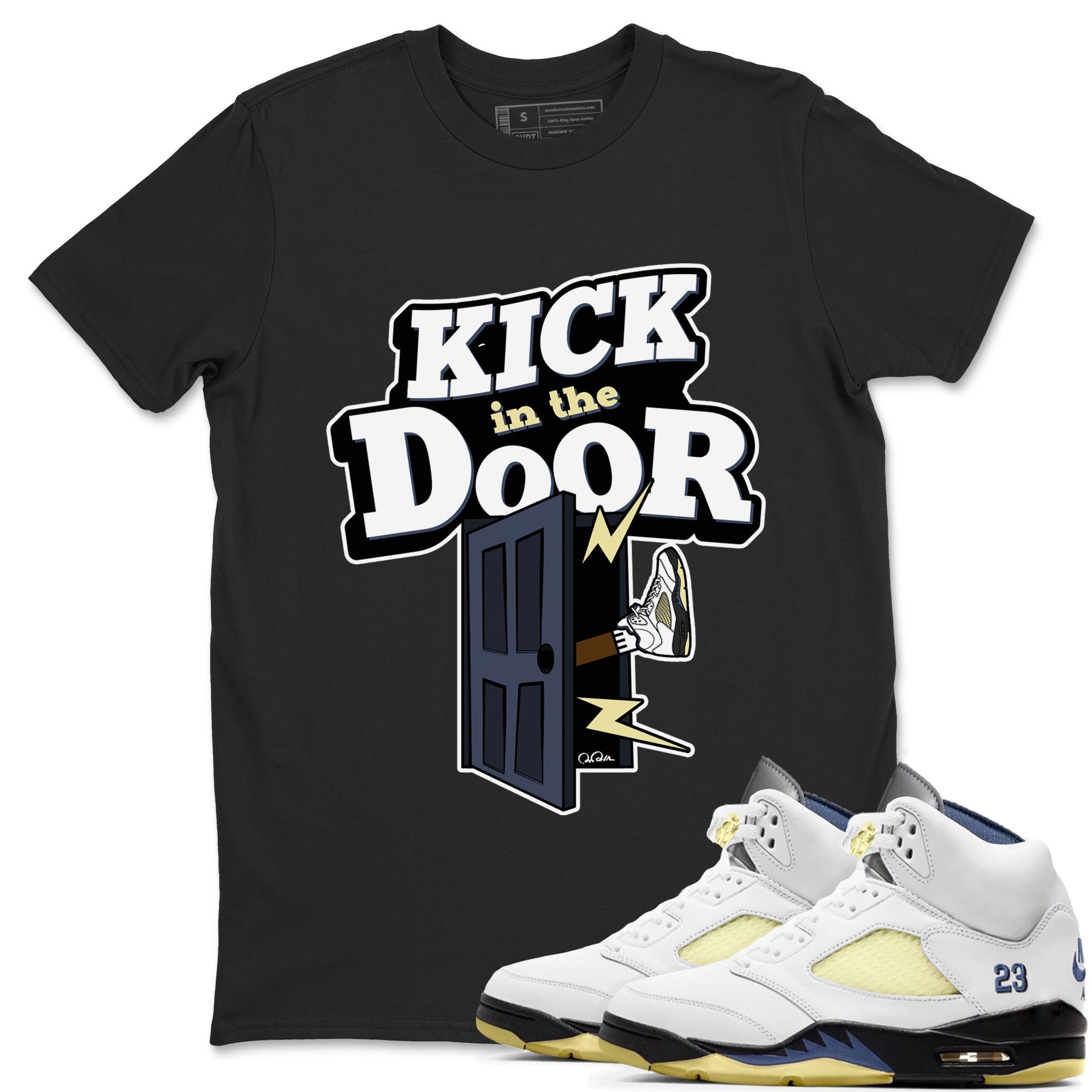 Kick In The Door snkmatch Tee - Air Jordan 5 A Ma Maniere x Photon Dust