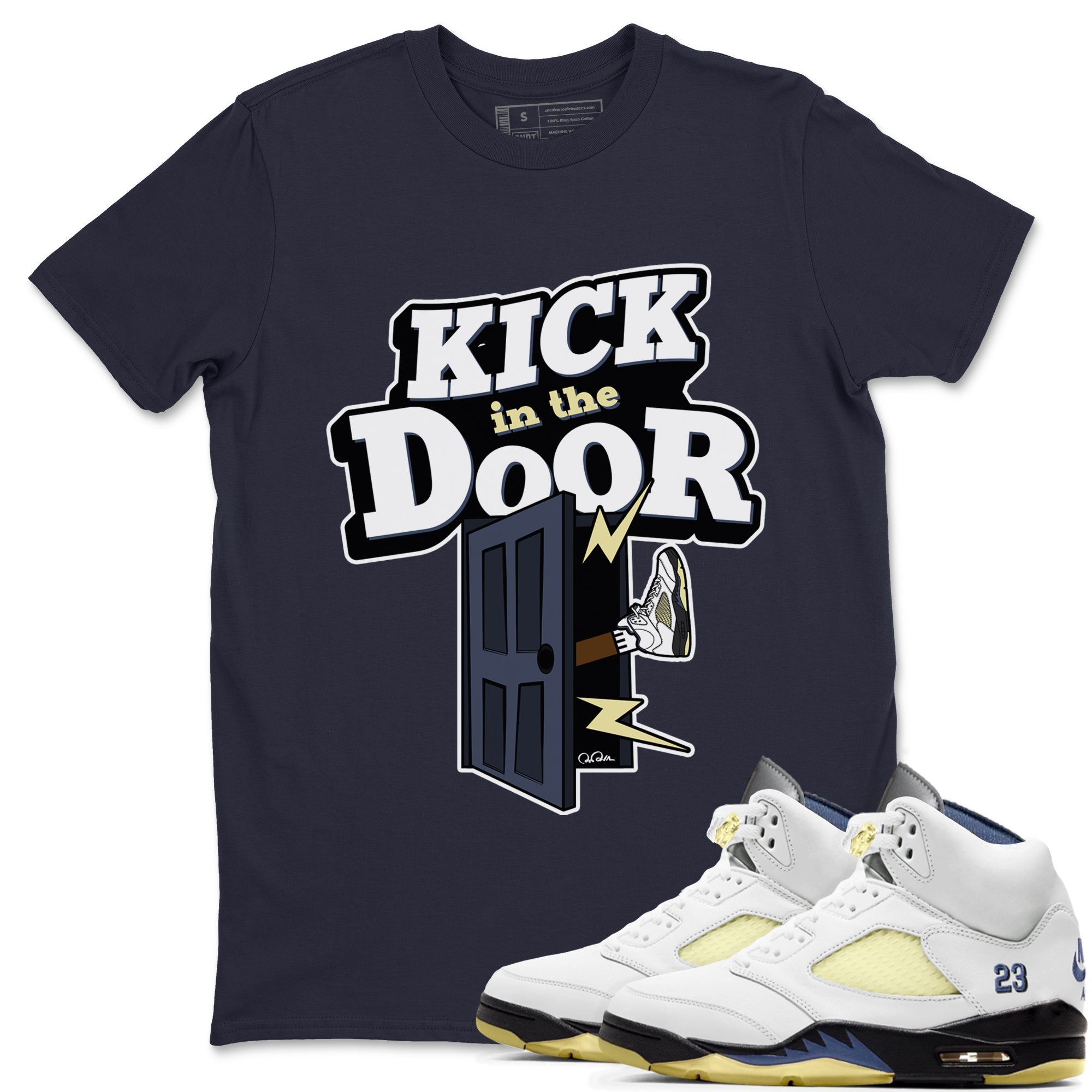 Kick In The Door snkmatch Tee - Air Jordan 5 A Ma Maniere x Photon Dust