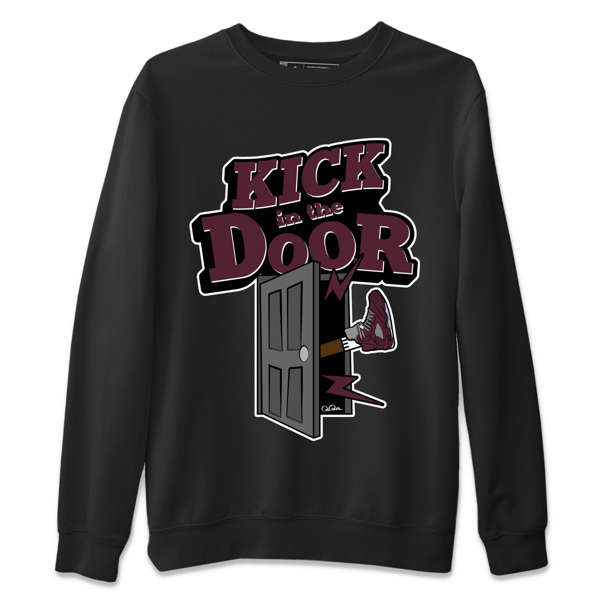Kick In The Door Unisex Tops - Air Jordan 5 Burgundy