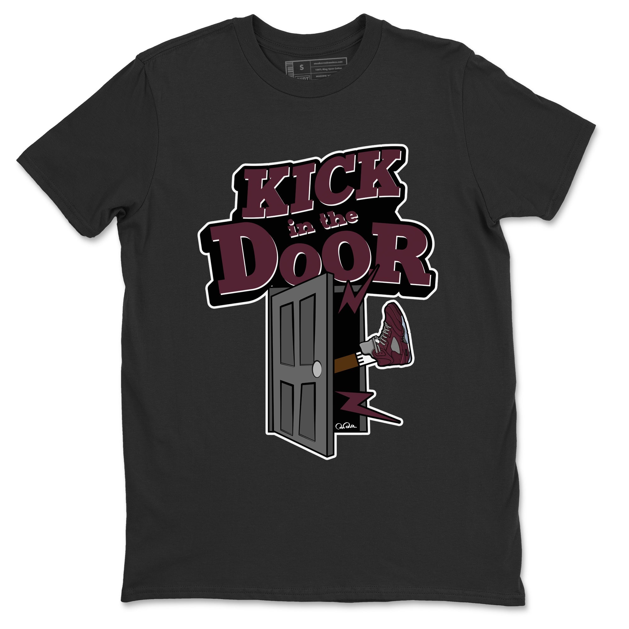 Kick In The Door Unisex Tops - Air Jordan 5 Burgundy