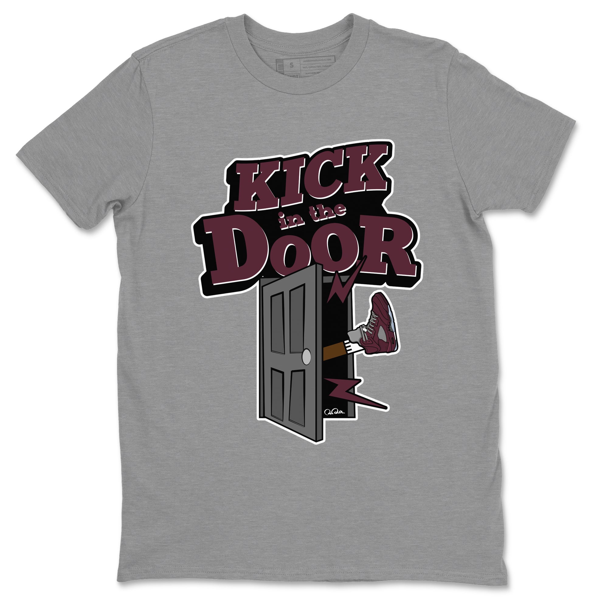 Kick In The Door Unisex Tops - Air Jordan 5 Burgundy