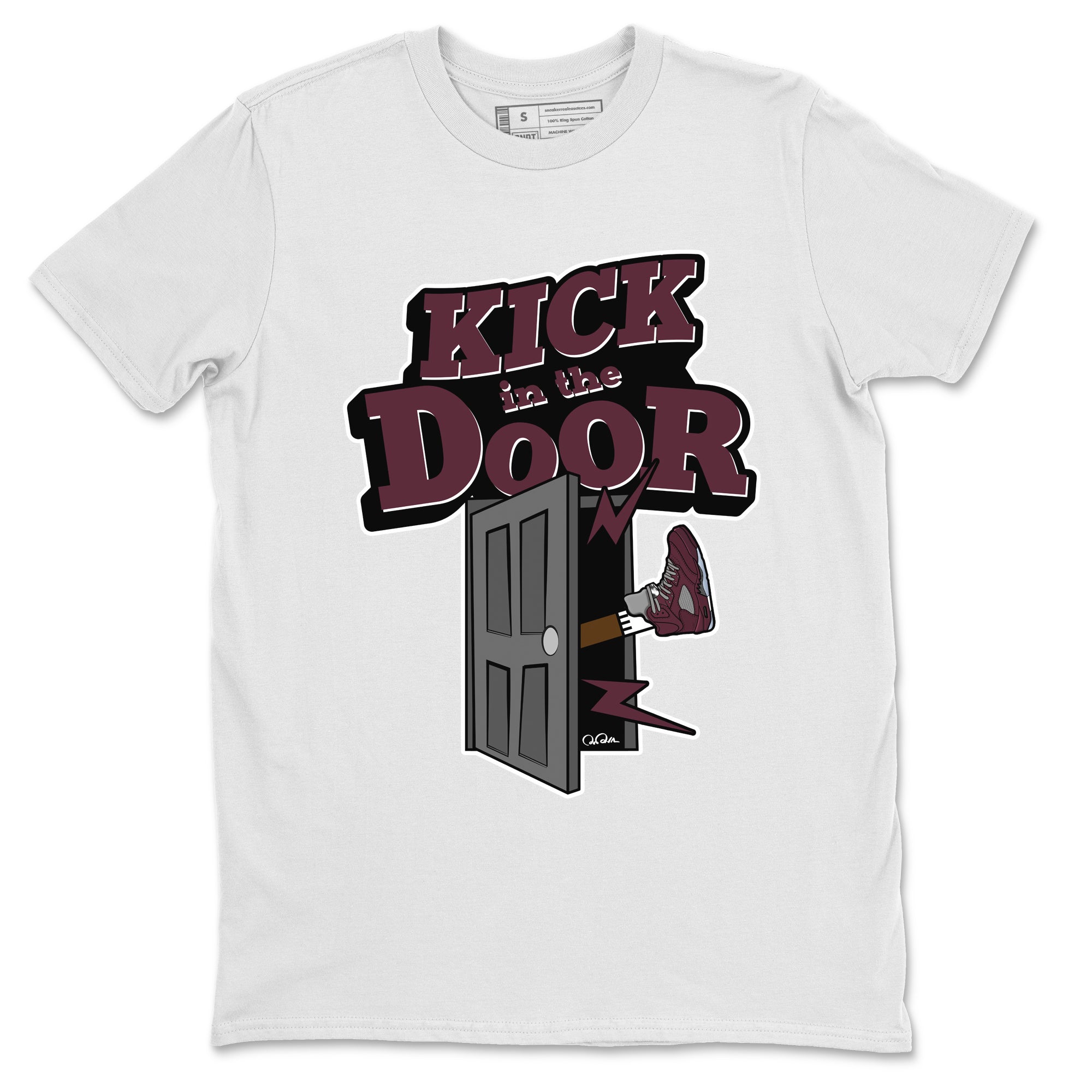 Kick In The Door Unisex Tops - Air Jordan 5 Burgundy