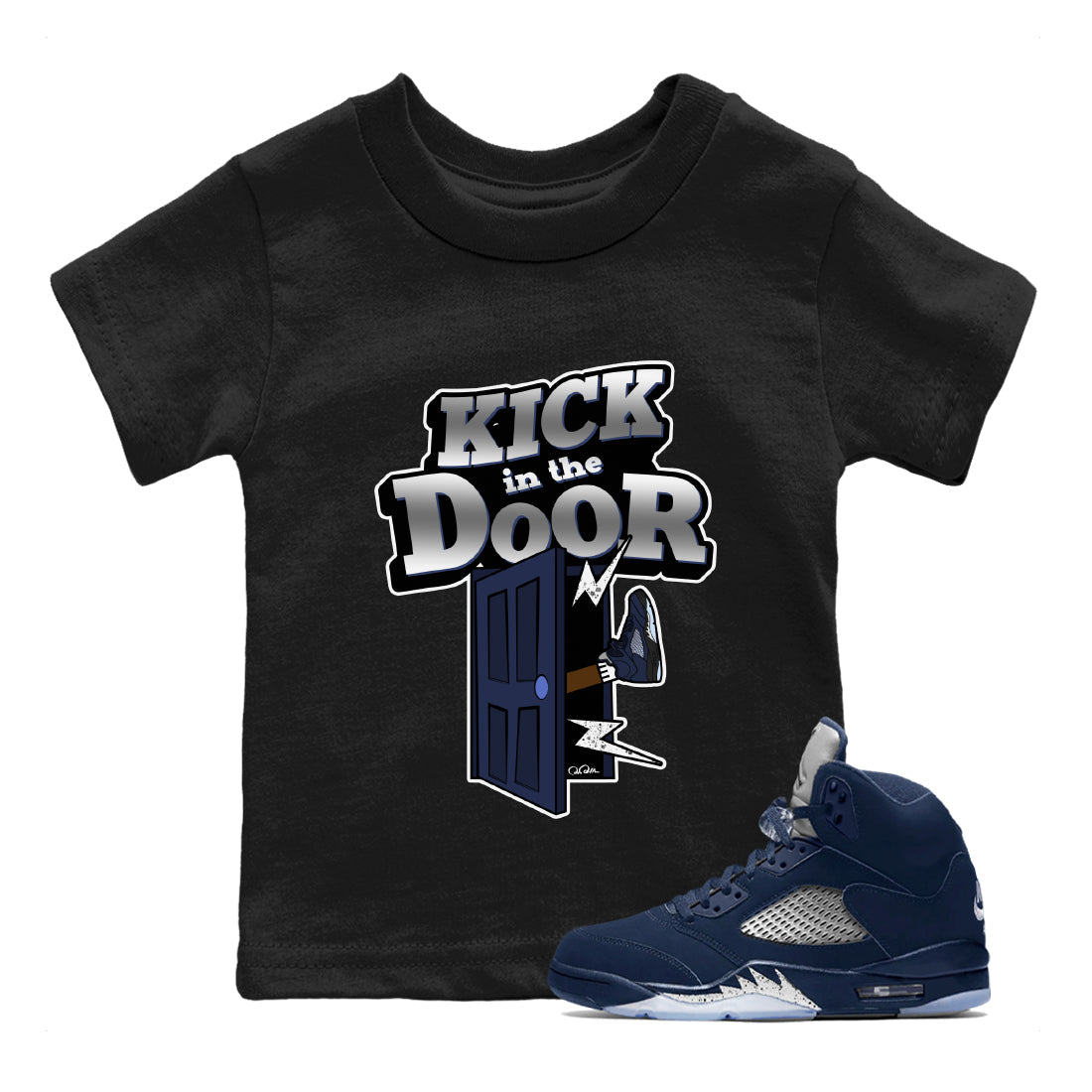 Kick In The Door Kids Tops - Air Jordan 5 Georgetown
