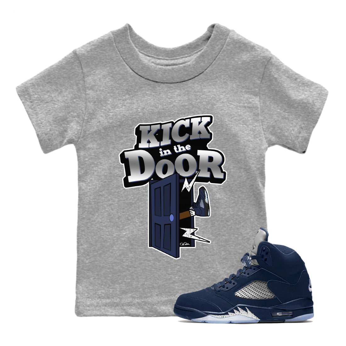 Kick In The Door Kids Tops - Air Jordan 5 Georgetown
