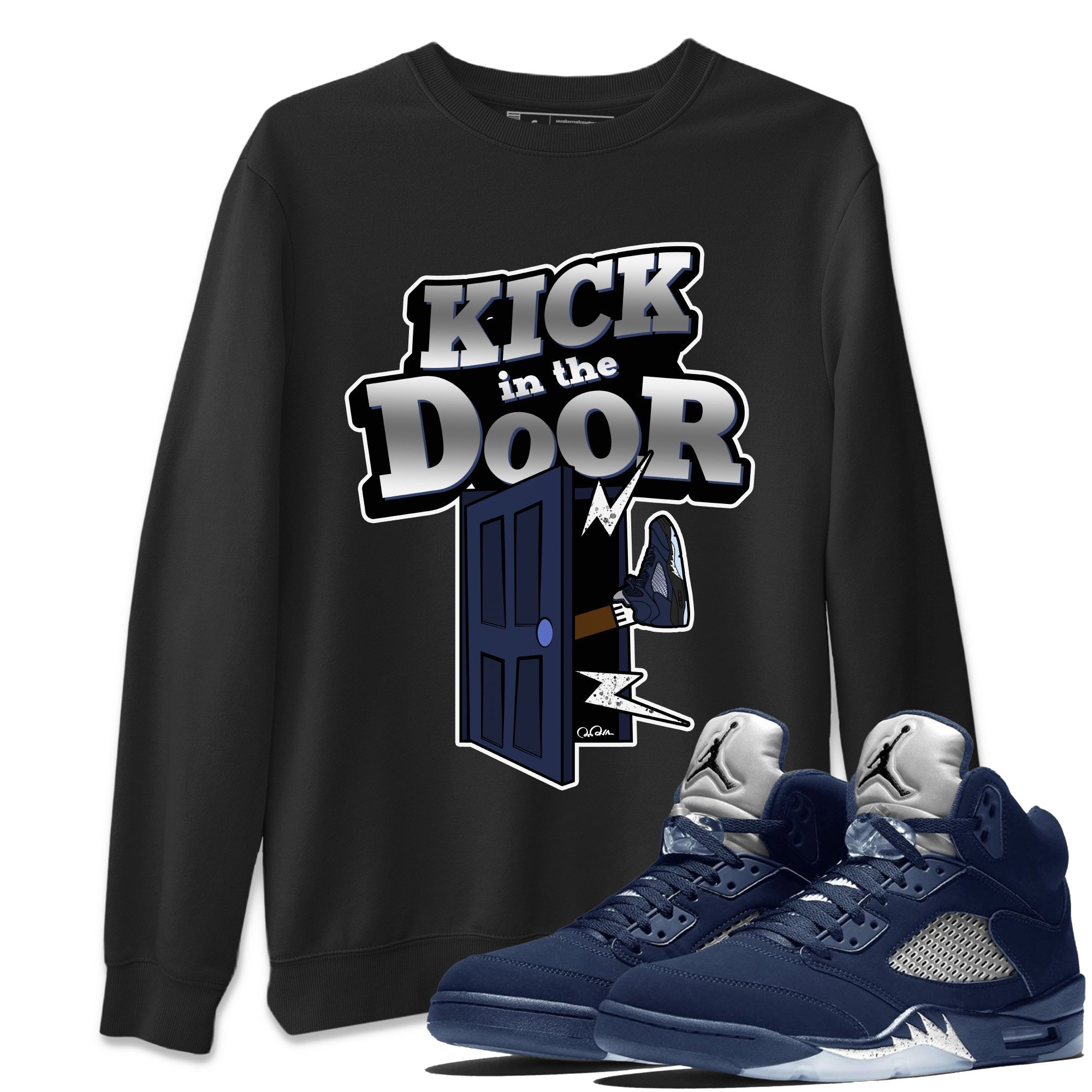 Kick In The Door Unisex Tops - Air Jordan 5 Georgetown