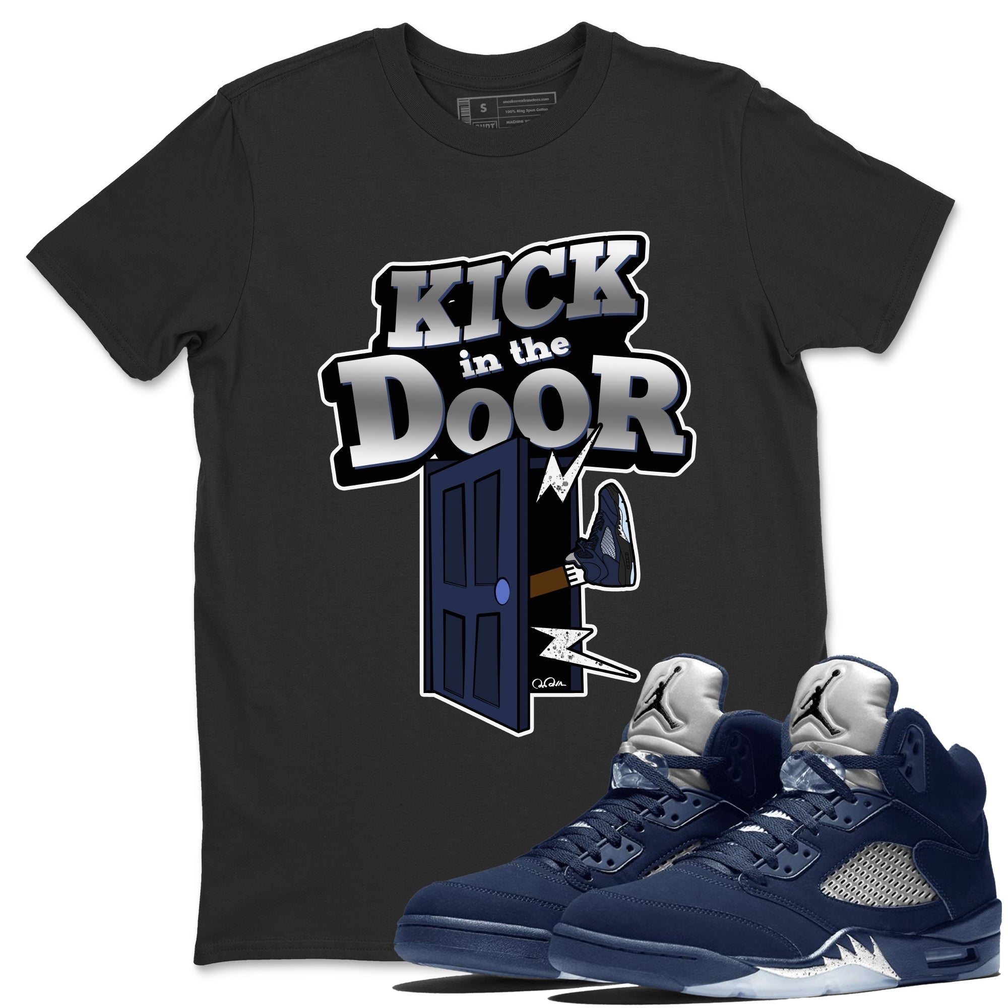 Kick In The Door Unisex Tops - Air Jordan 5 Georgetown